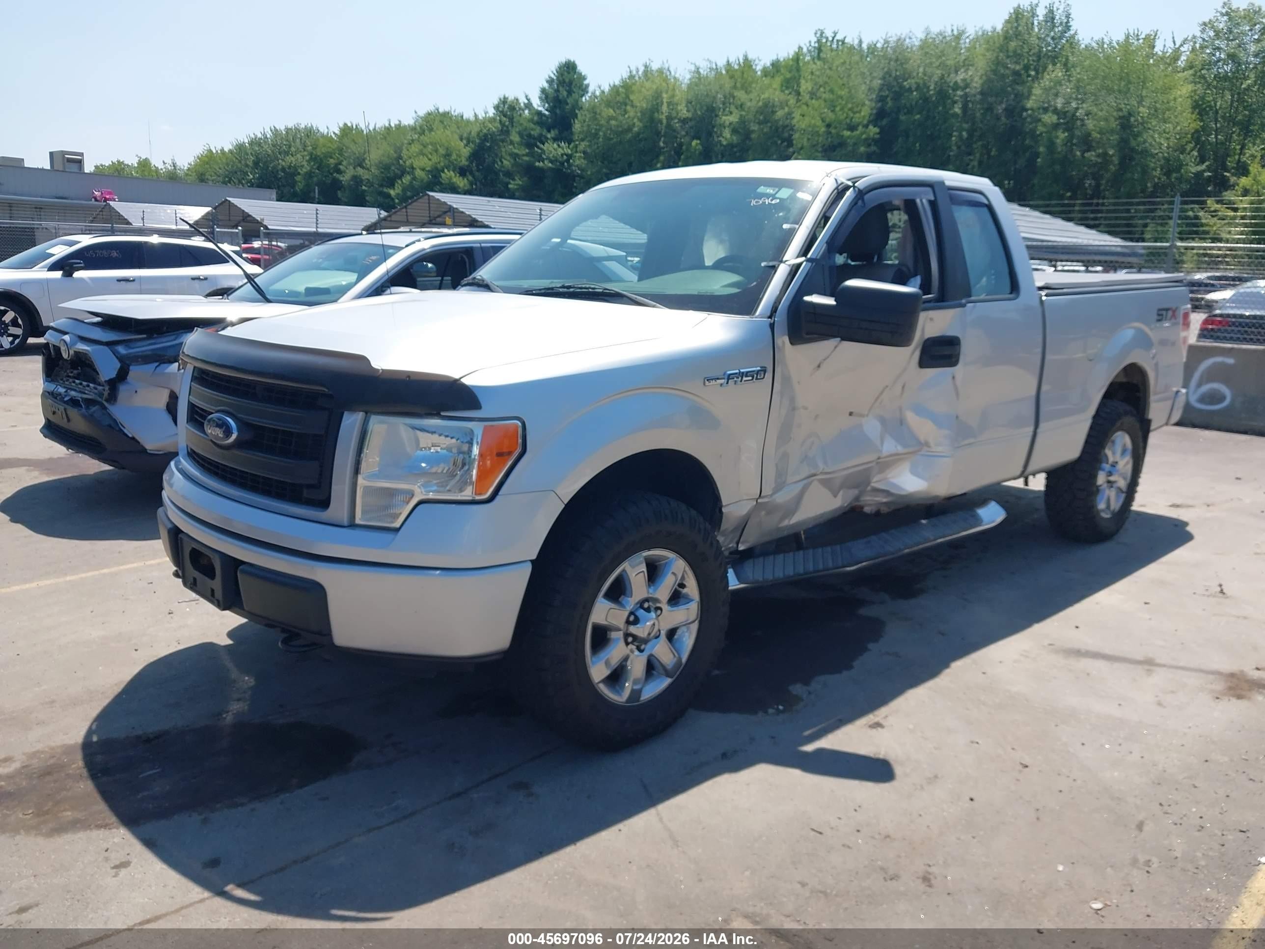 2014 Ford F-150 Stx Silver vin: 1FTEX1EM6EFA22091