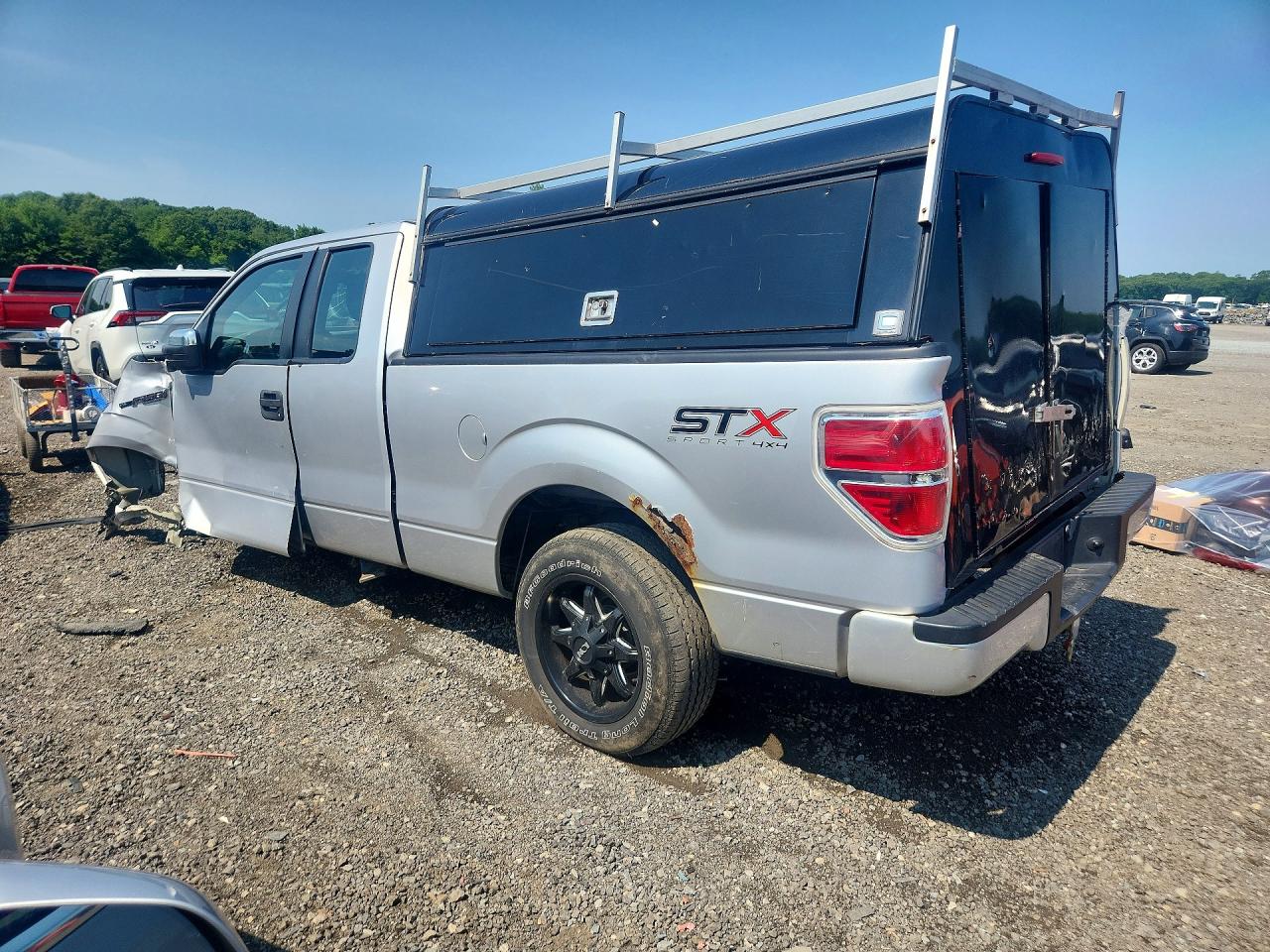 2014 Ford F150 Super Cab Gray vin: 1FTEX1EM6EKE28945