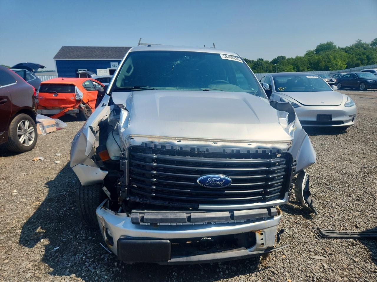 2014 Ford F150 Super Cab Gray vin: 1FTEX1EM6EKE28945