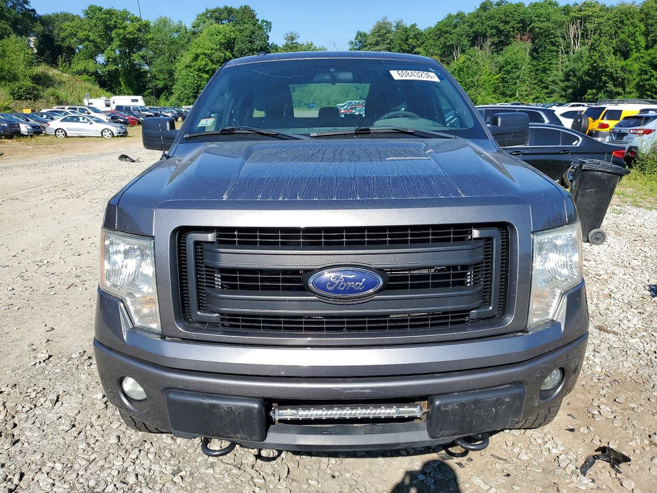 2014 Ford F150 Super Cab Серый vin: 1FTEX1EM7EFB54051