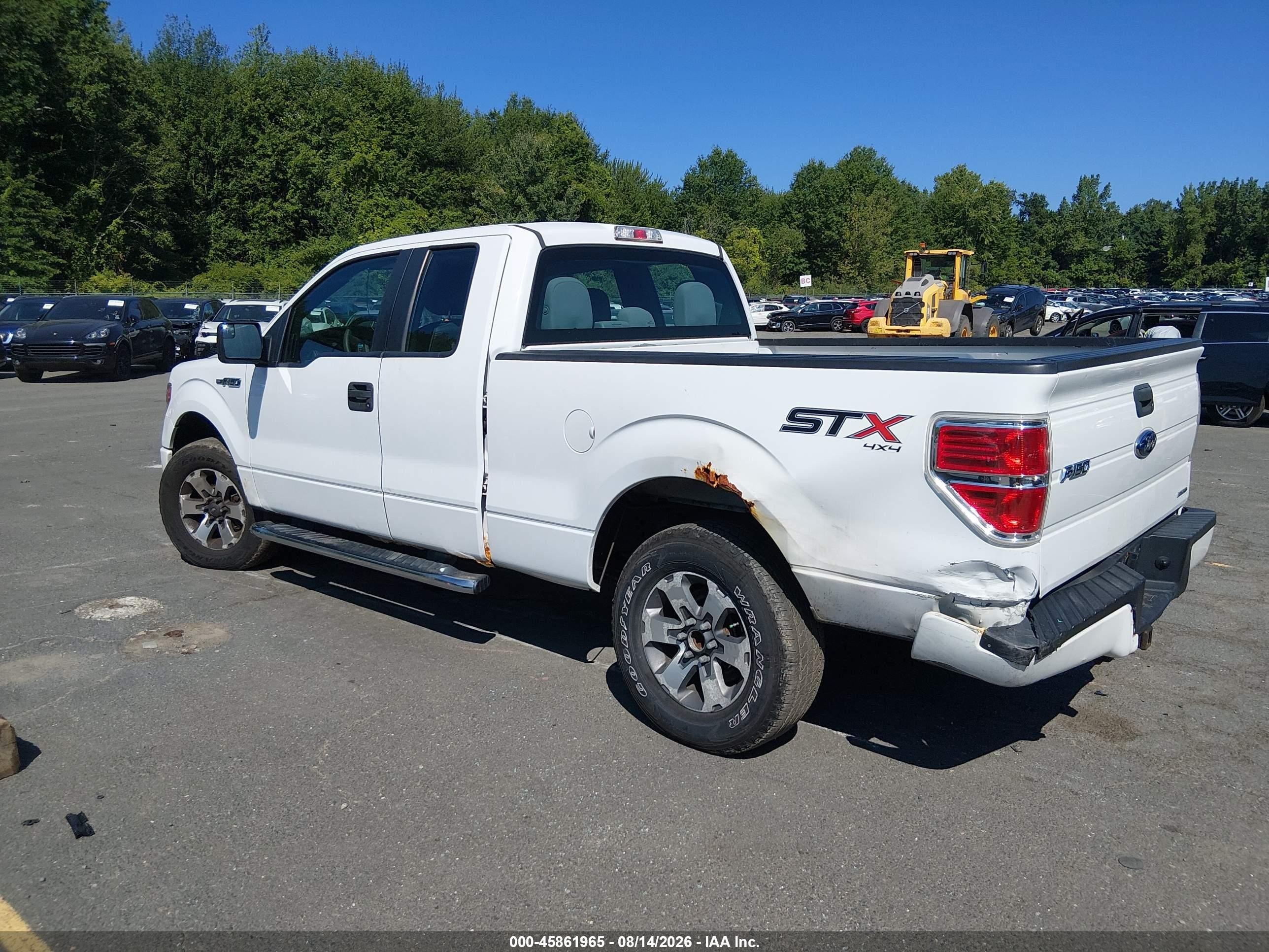 2014 Ford F-150 Stx White vin: 1FTEX1EM7EKG39457