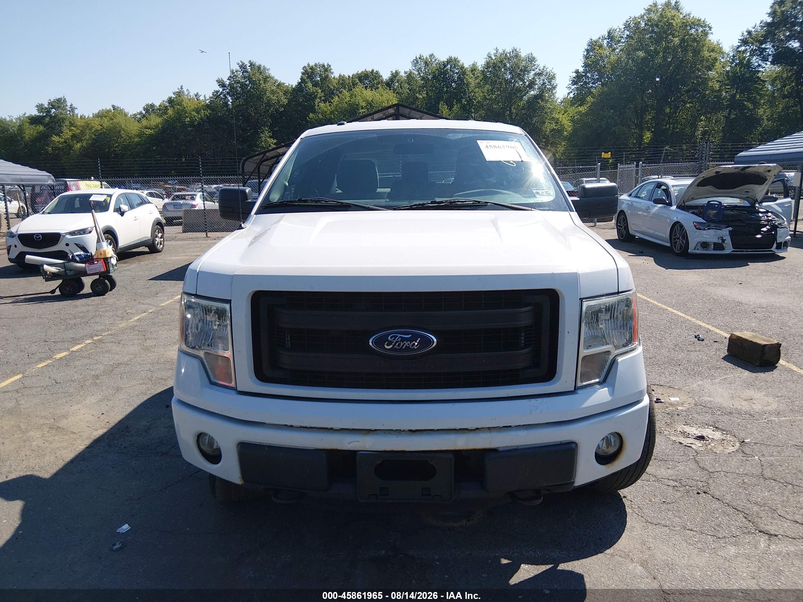 2014 Ford F-150 Stx White vin: 1FTEX1EM7EKG39457