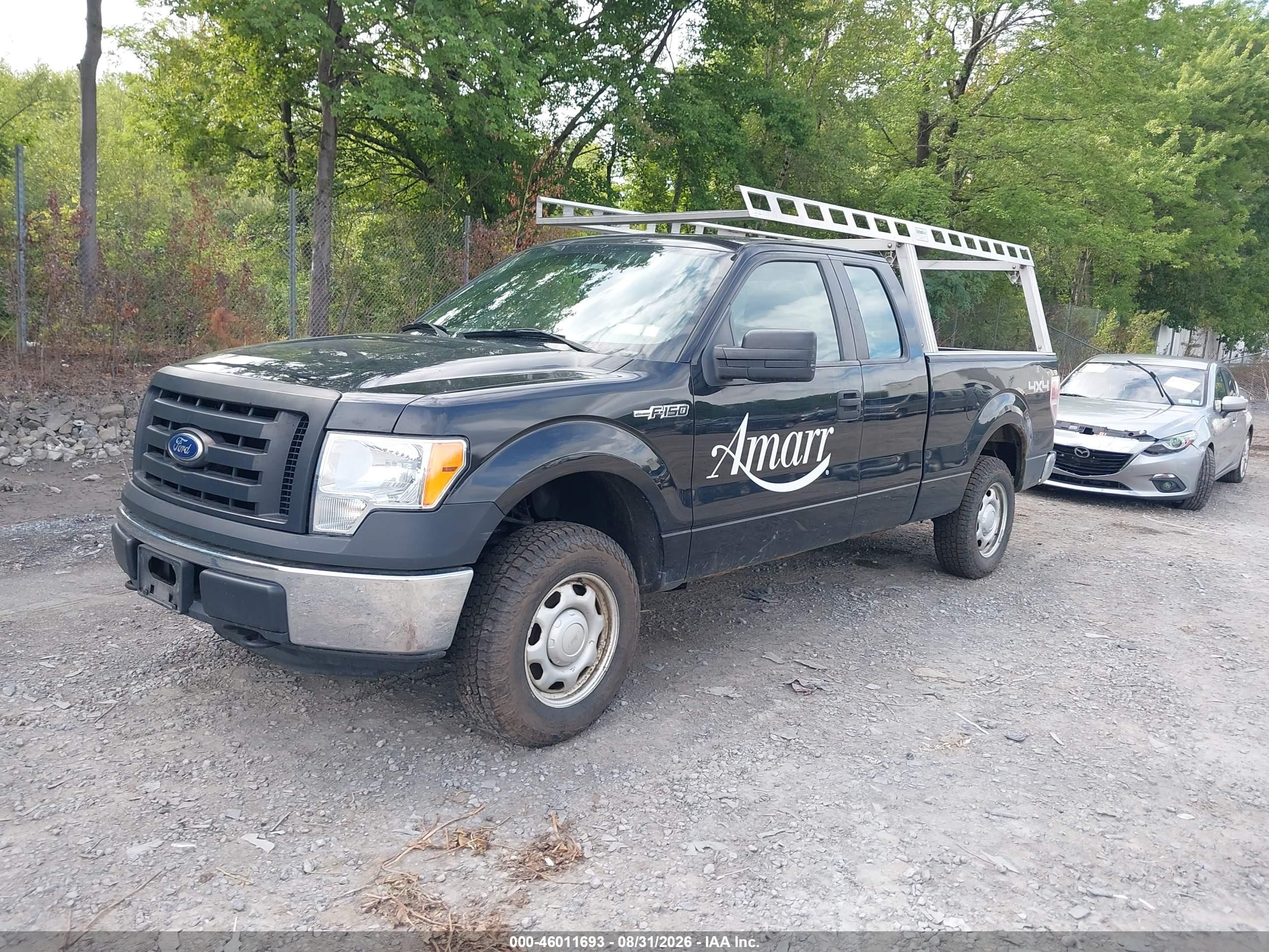 2011 Ford F-150 Xl Black vin: 1FTEX1EM9BFA23344