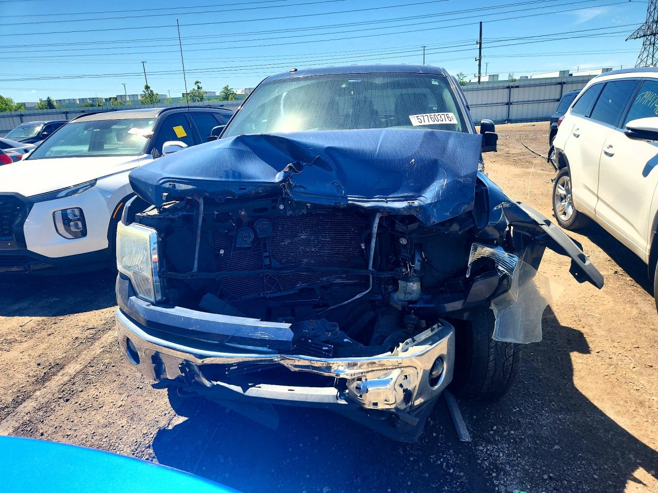 2014 Ford F150 Super Cab Blue vin: 1FTEX1EM9EFB79162