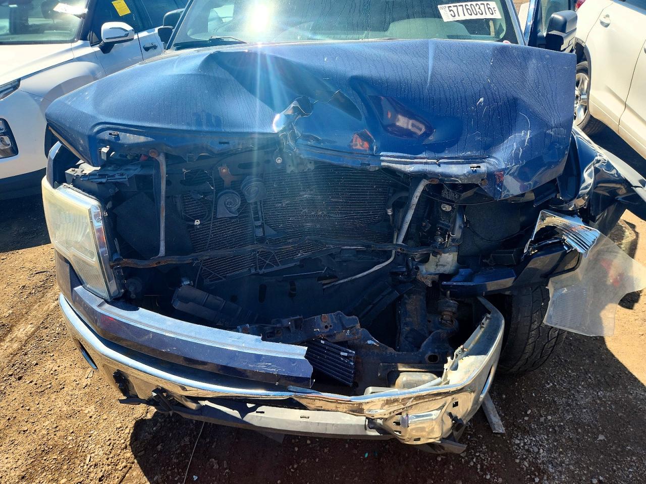 2014 Ford F150 Super Cab Blue vin: 1FTEX1EM9EFB79162