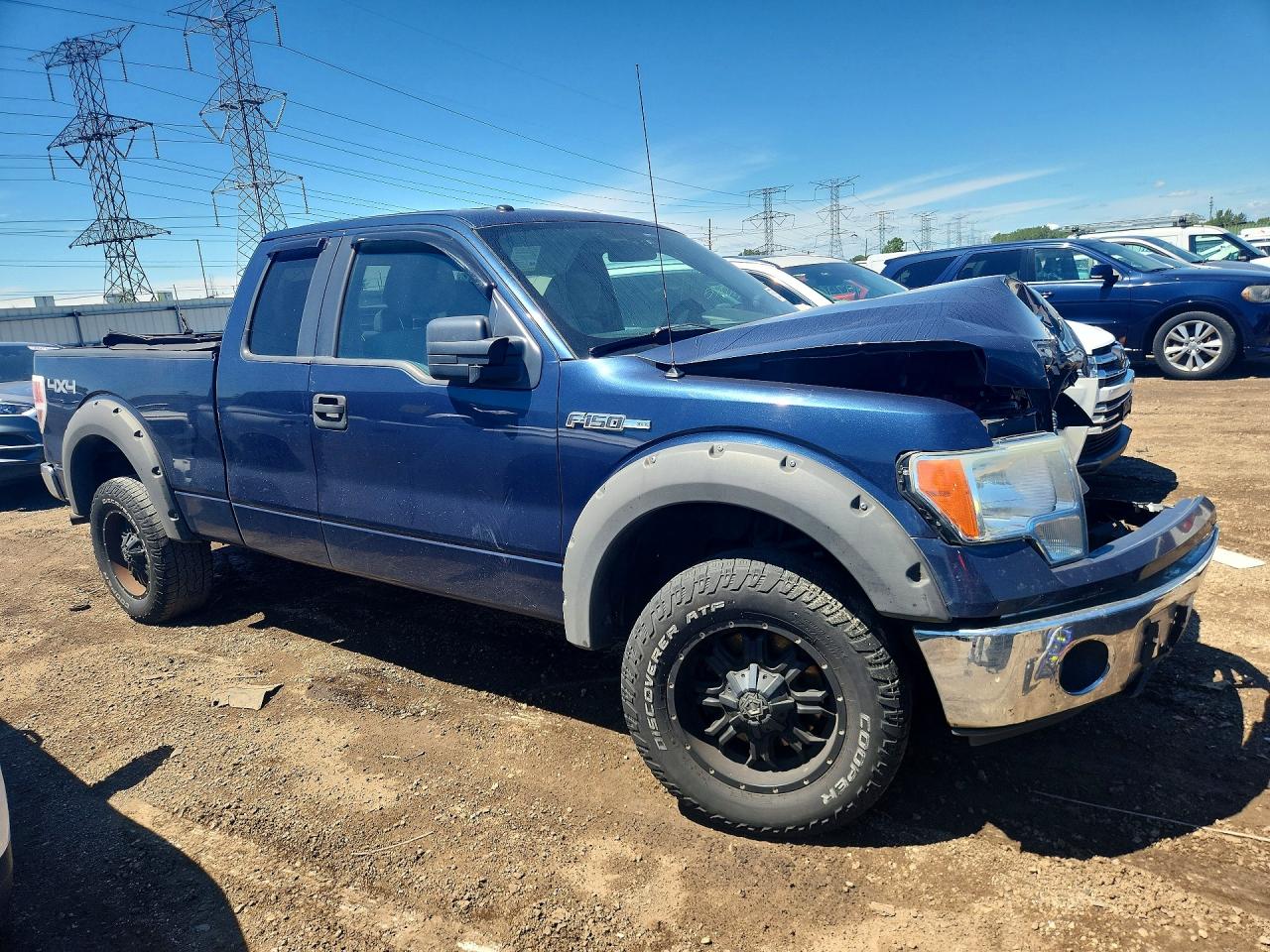 2014 Ford F150 Super Cab Blue vin: 1FTEX1EM9EFB79162