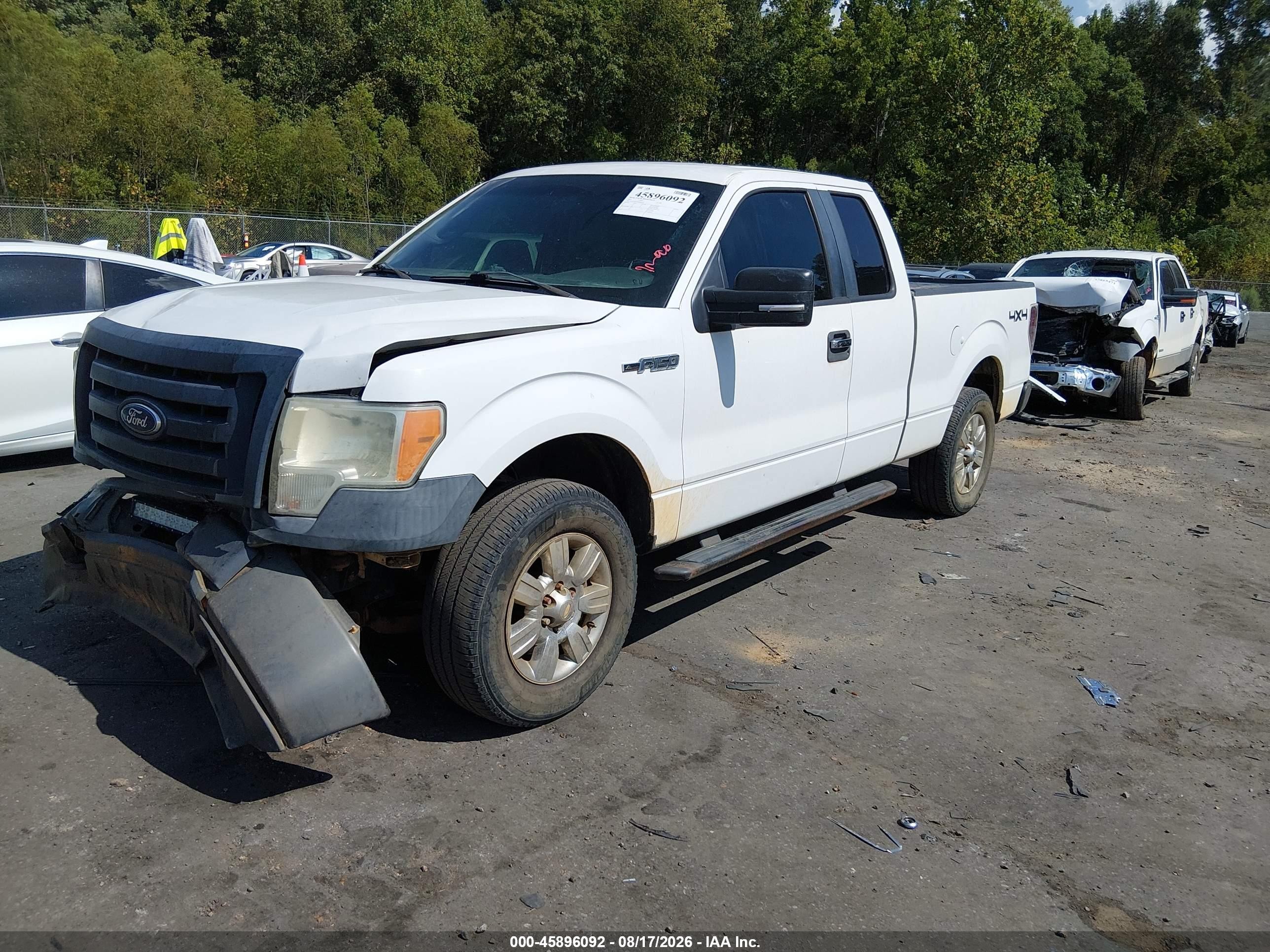 2011 Ford F-150 Xl White vin: 1FTEX1EMXBFB46859