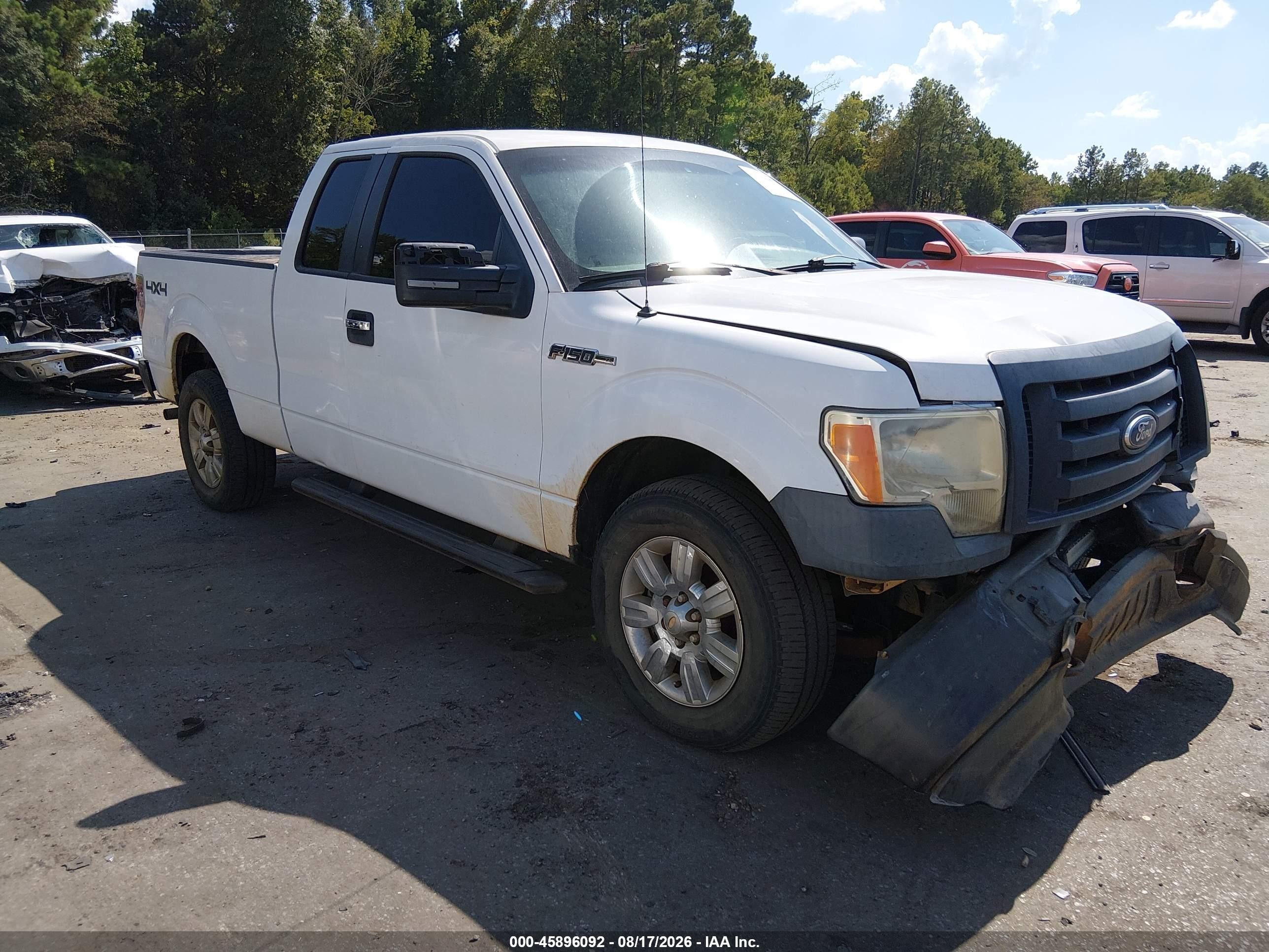 2011 Ford F-150 Xl White vin: 1FTEX1EMXBFB46859