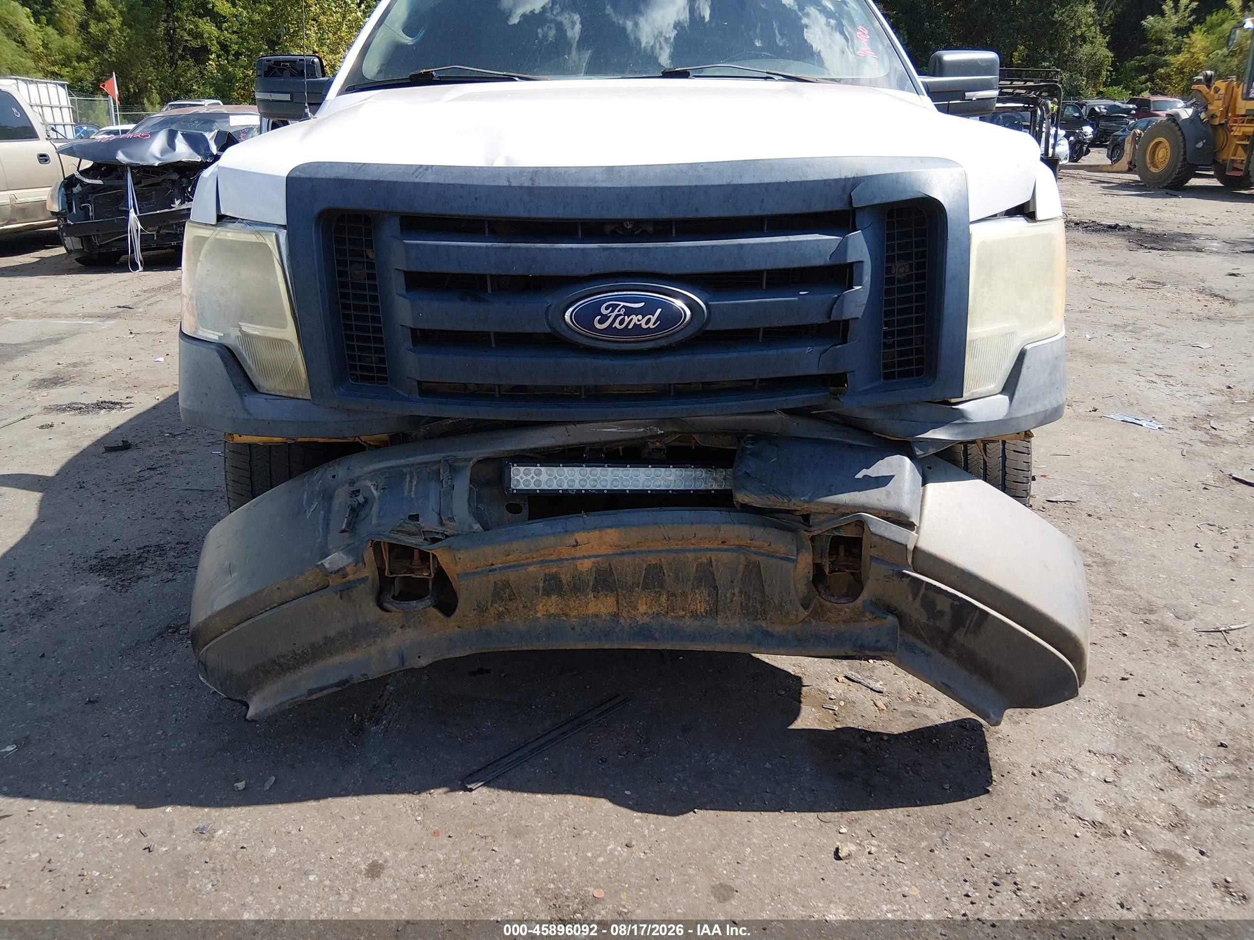 2011 Ford F-150 Xl White vin: 1FTEX1EMXBFB46859