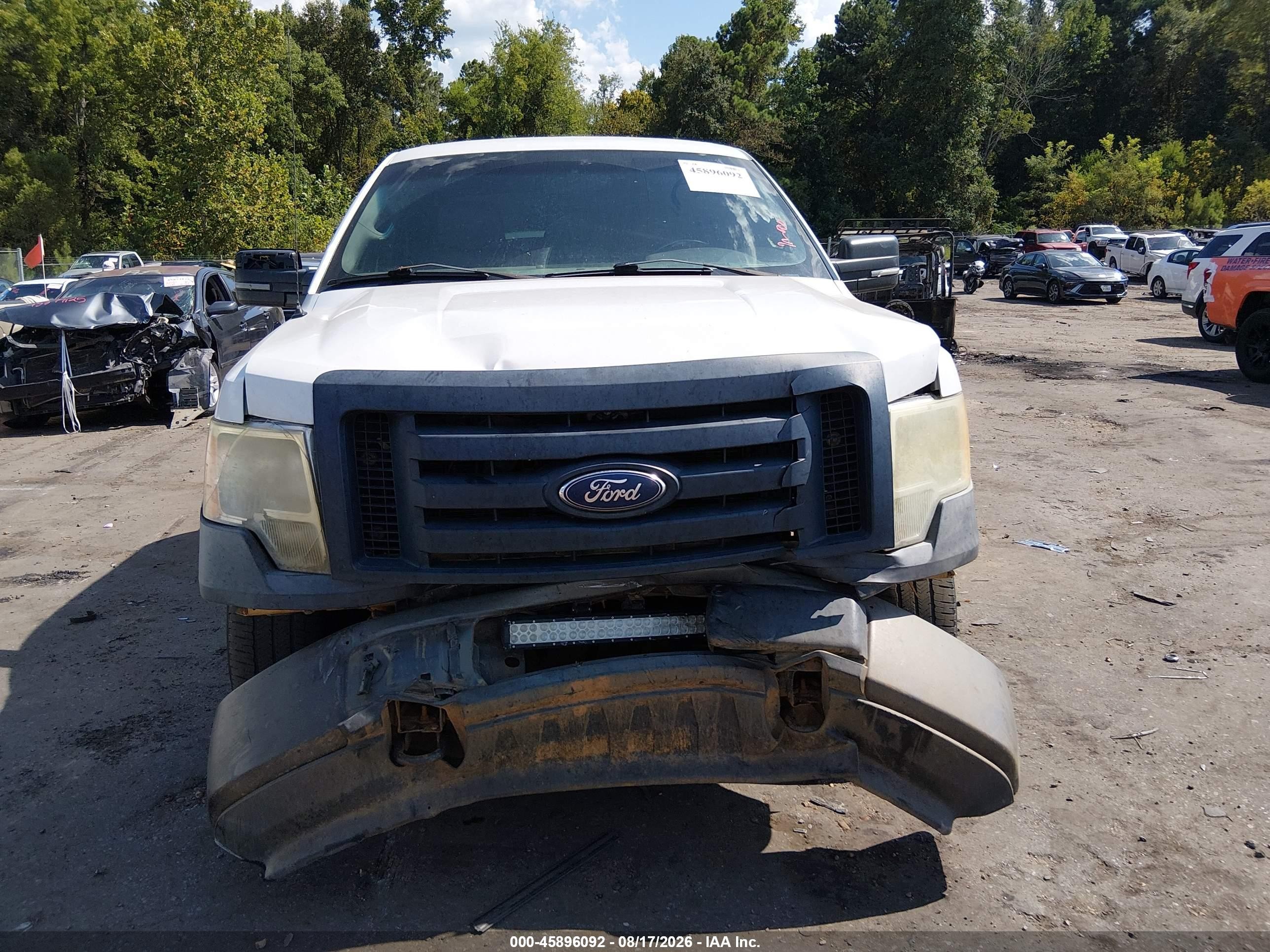2011 Ford F-150 Xl White vin: 1FTEX1EMXBFB46859