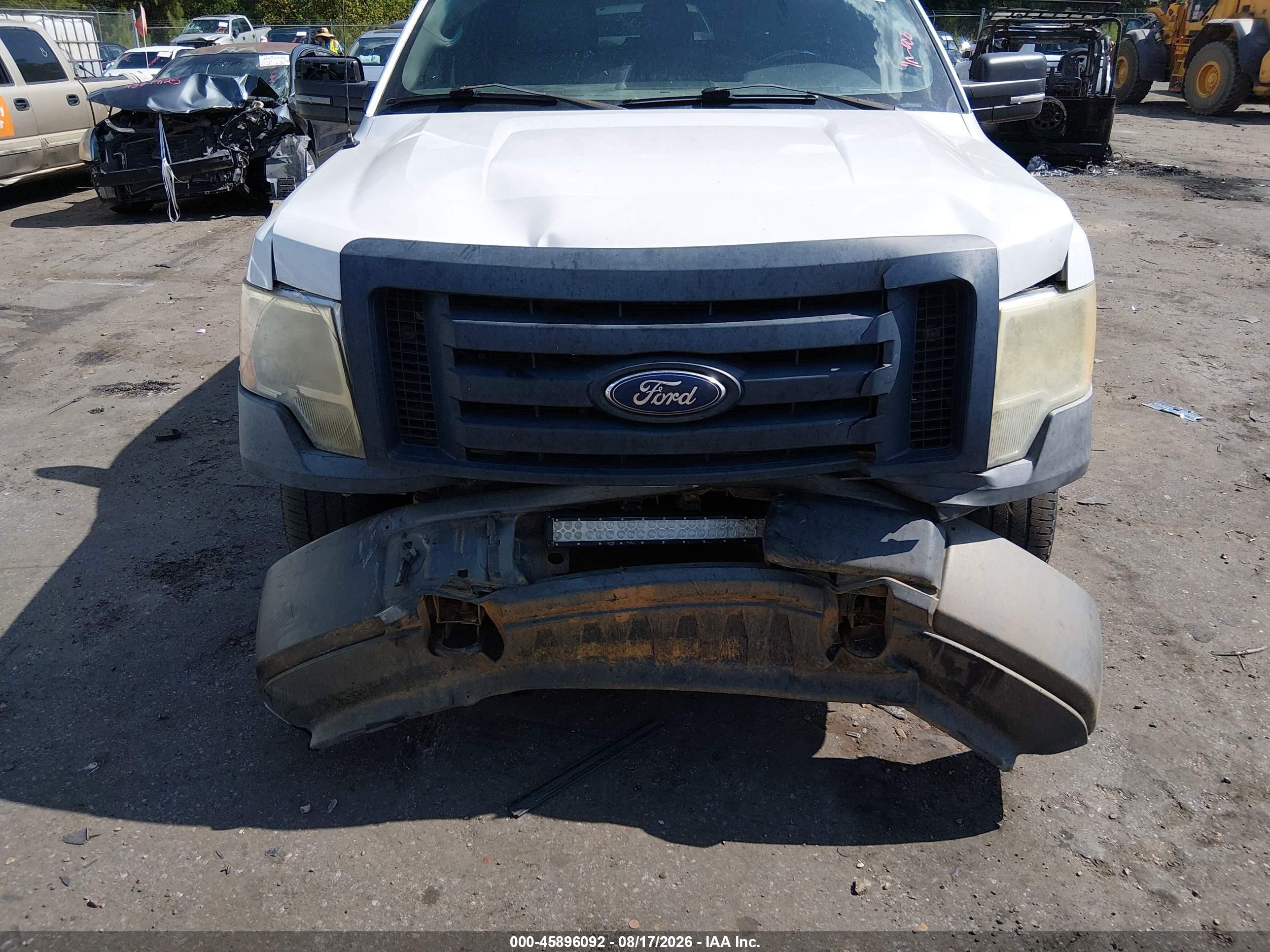 2011 Ford F-150 Xl White vin: 1FTEX1EMXBFB46859