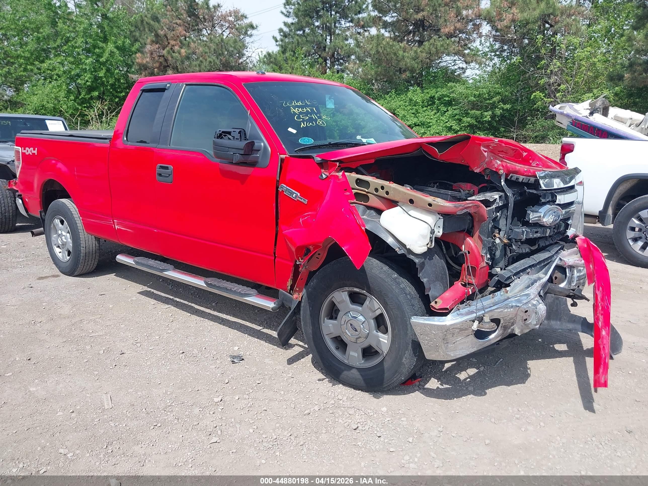 2012 Ford F-150 Xlt Red vin: 1FTEX1EMXCFC84158