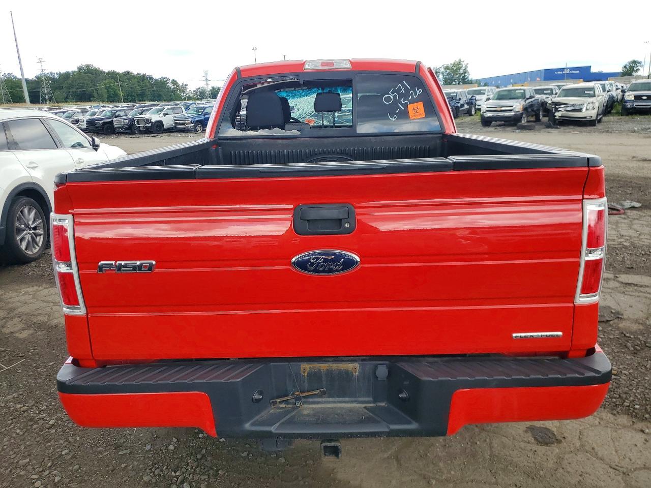 2014 Ford F150 Super Cab Red vin: 1FTEX1EMXEFA20571