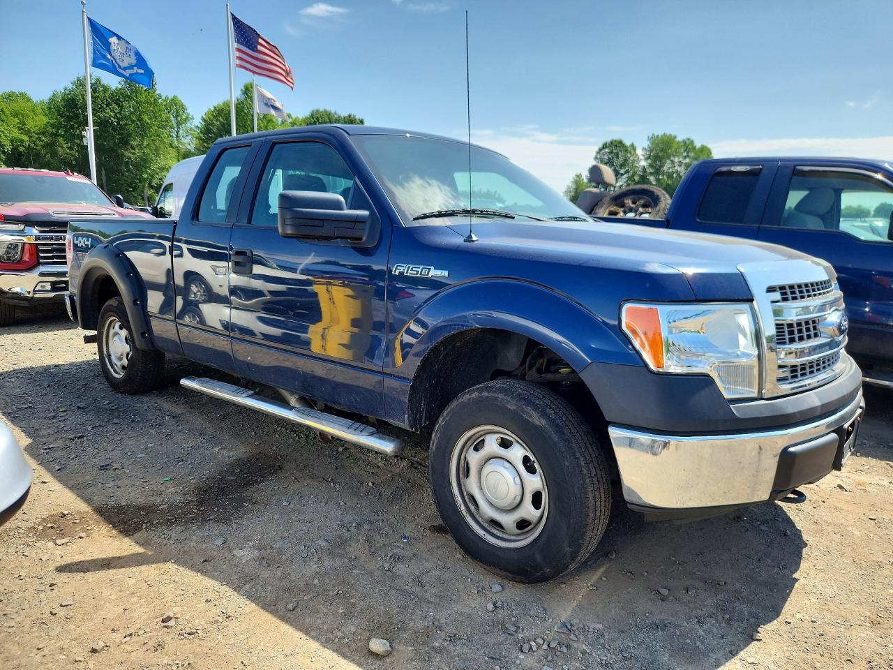 2014 Ford F150 Super Cab Blue vin: 1FTEX1EMXEFA57944