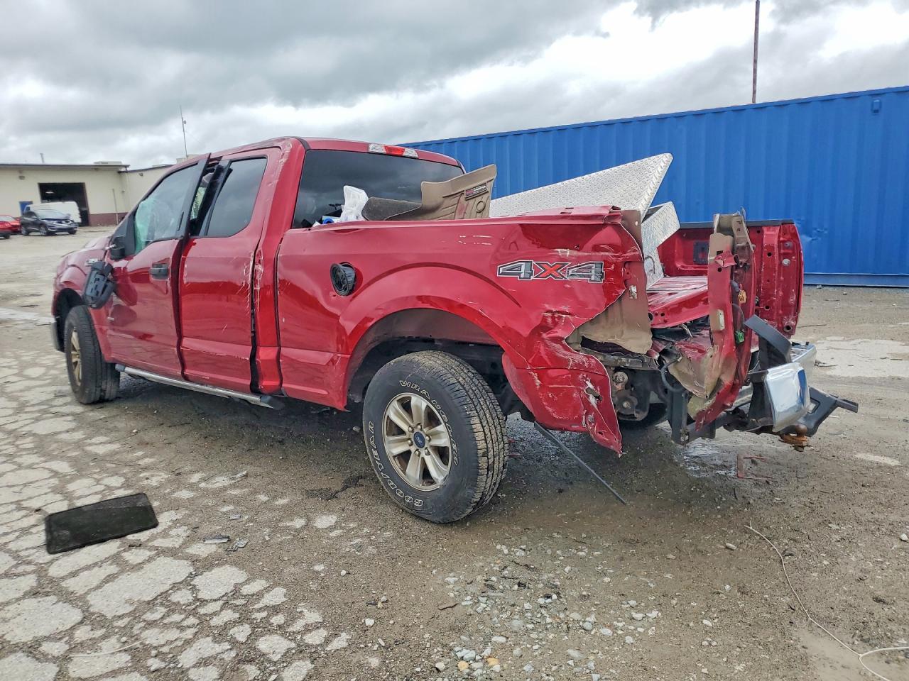 2015 Ford F150 Super Cab Red vin: 1FTEX1EP0FFB59510