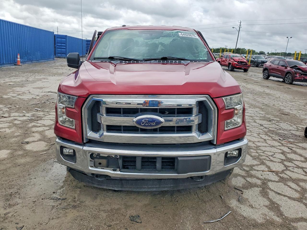 2015 Ford F150 Super Cab Red vin: 1FTEX1EP0FFB59510