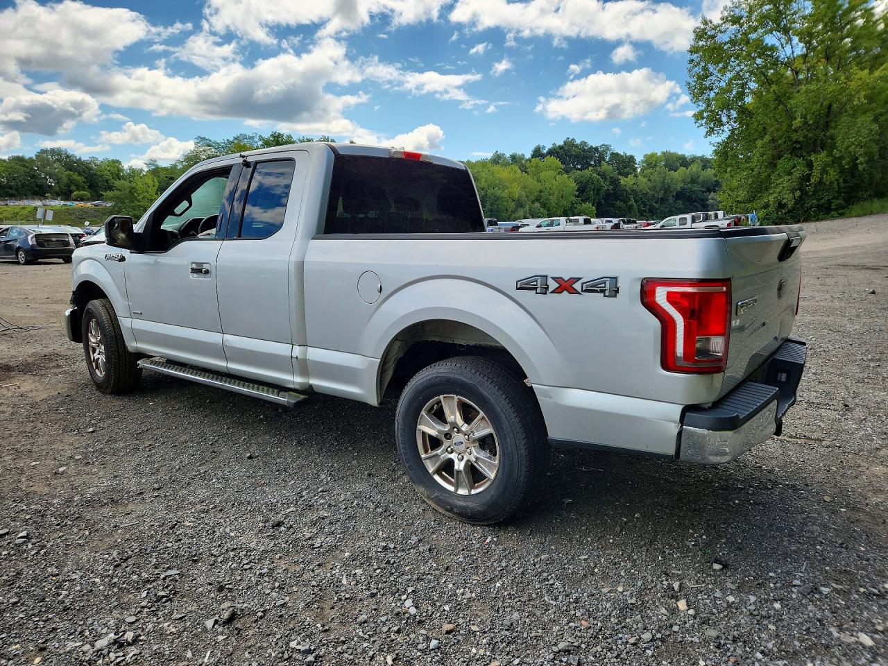 2015 Ford F150 Super Cab Silver vin: 1FTEX1EP0FFC44136