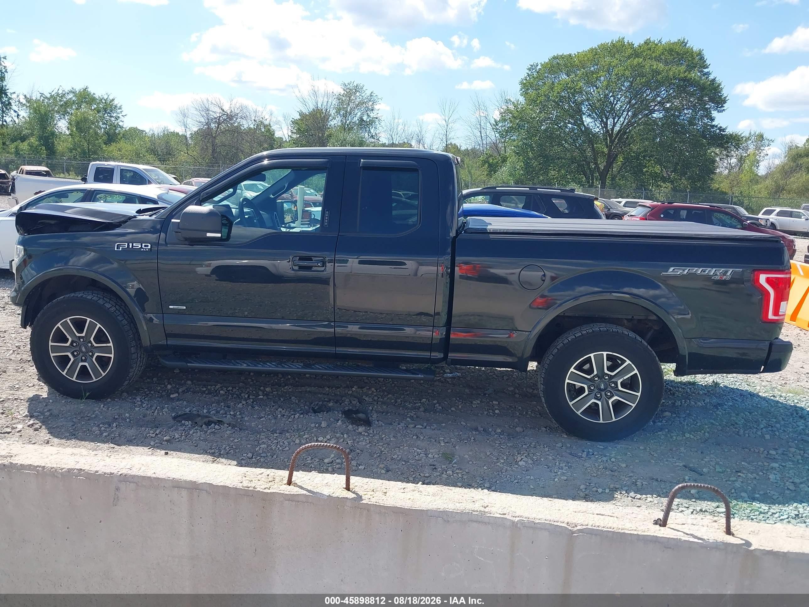 2015 Ford F-150 Xlt Black vin: 1FTEX1EP0FFC51393