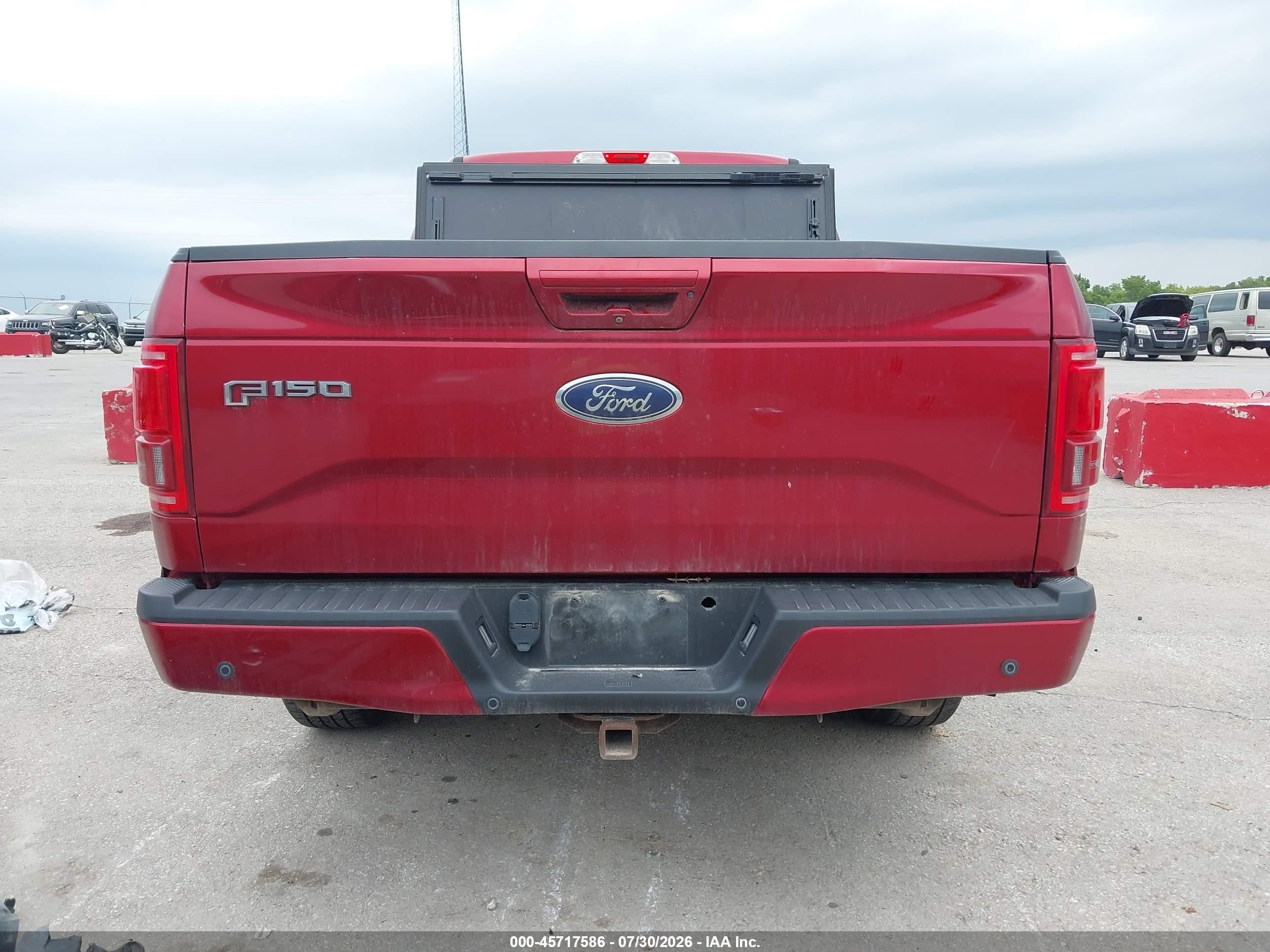 2015 Ford F-150 Lariat Red vin: 1FTEX1EP0FKD96666