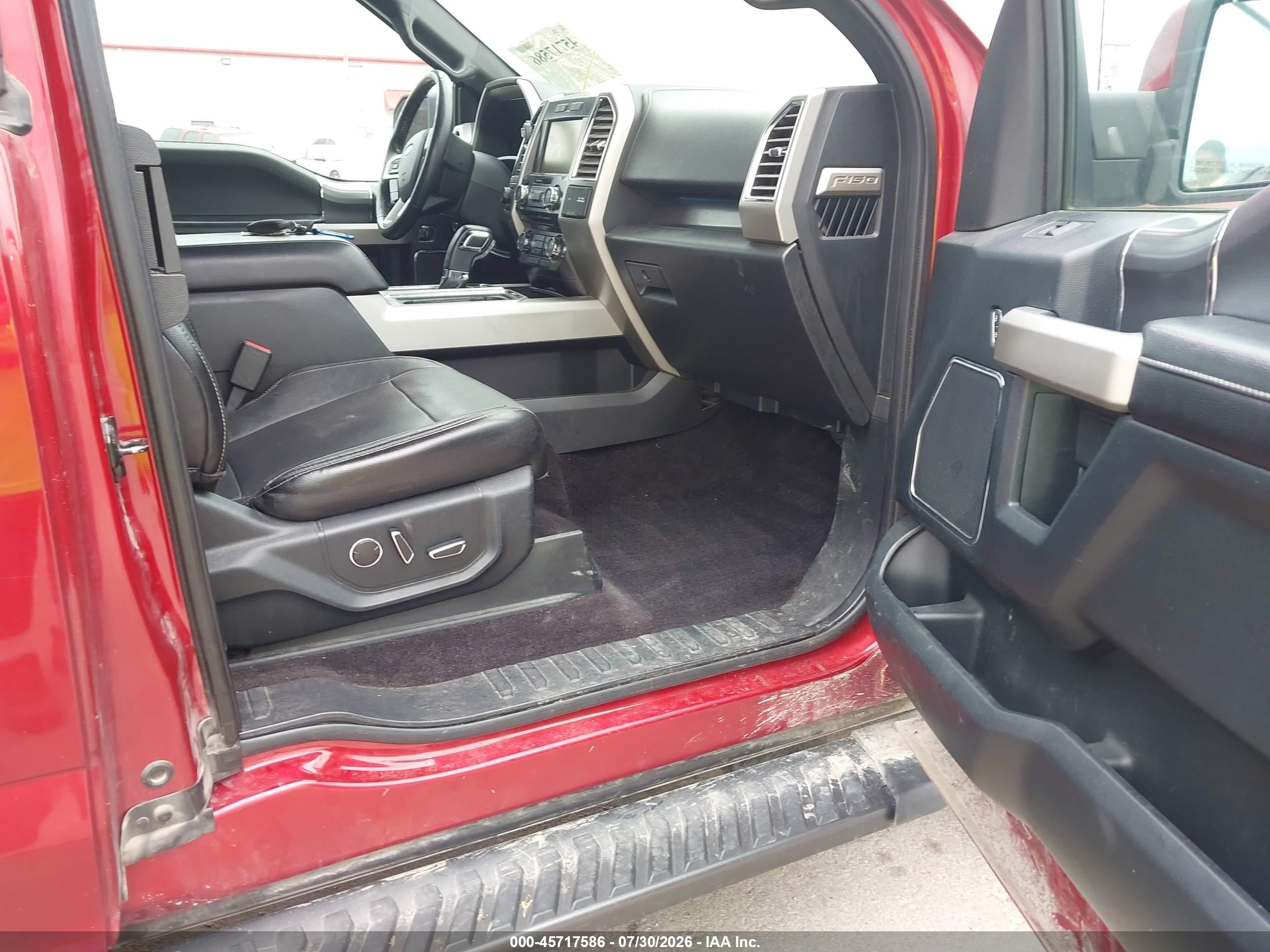 2015 Ford F-150 Lariat Red vin: 1FTEX1EP0FKD96666