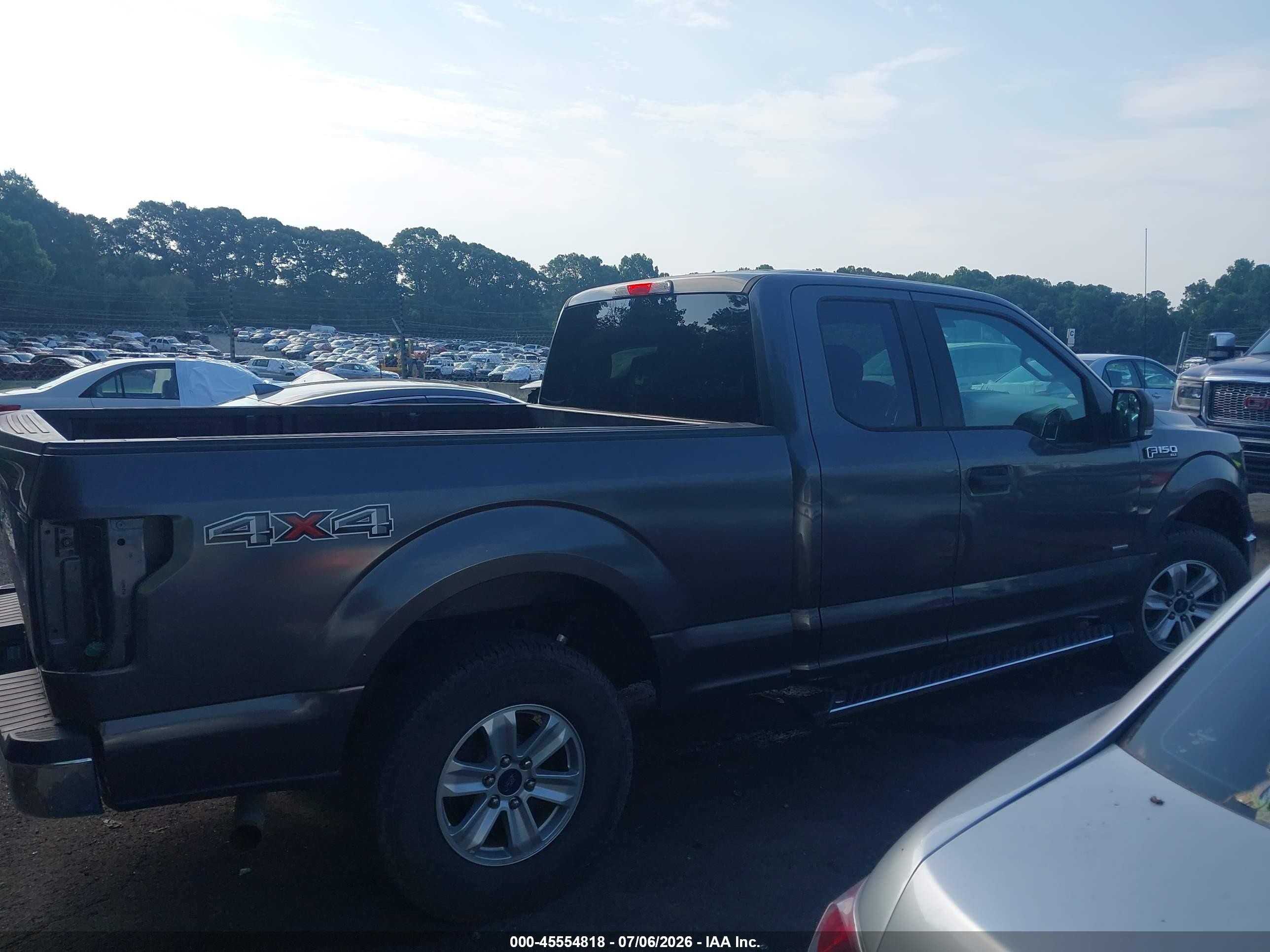 2015 Ford F150 Super Cab Gray vin: 1FTEX1EP0FKE08038