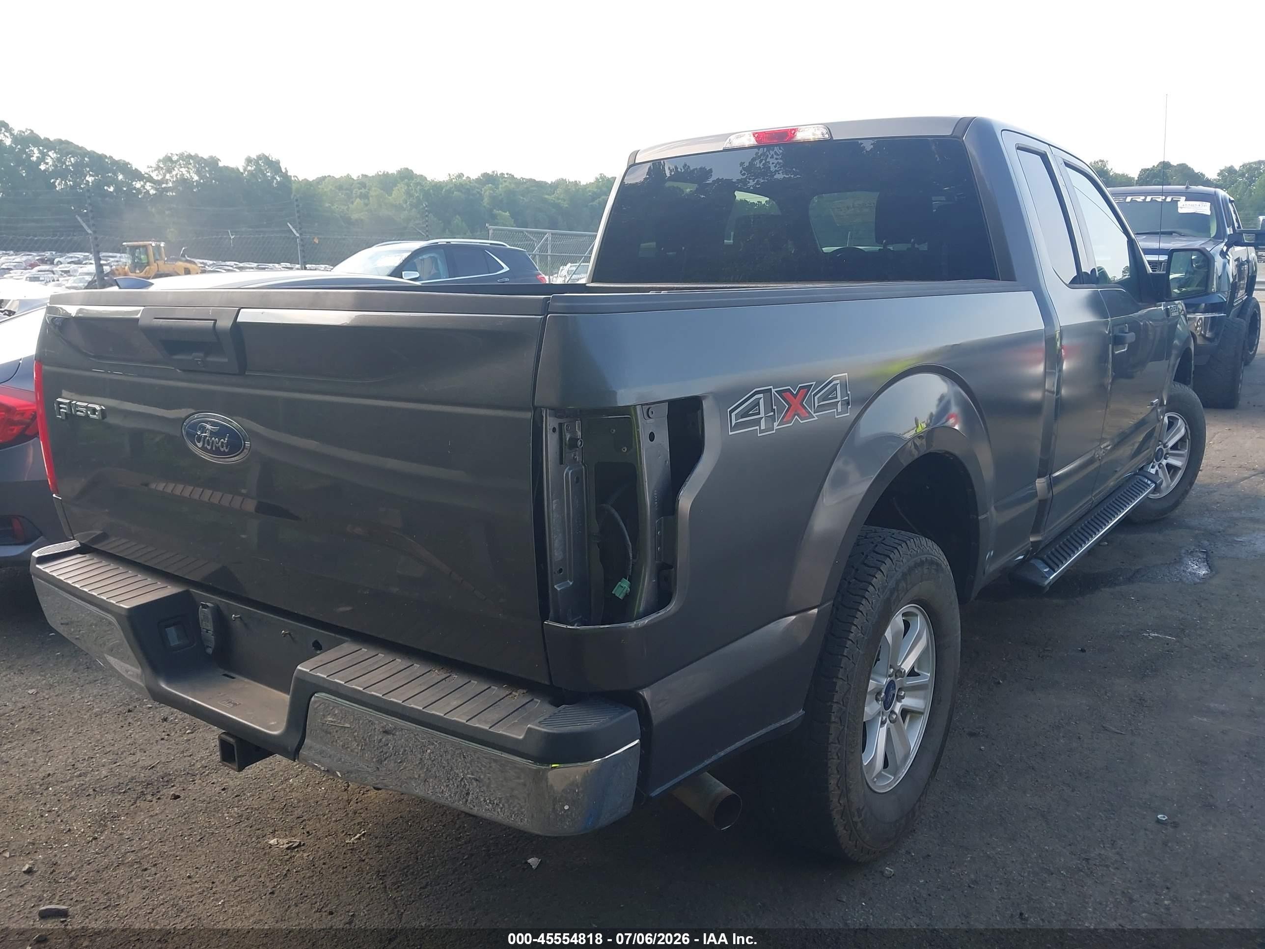 2015 Ford F150 Super Cab Gray vin: 1FTEX1EP0FKE08038