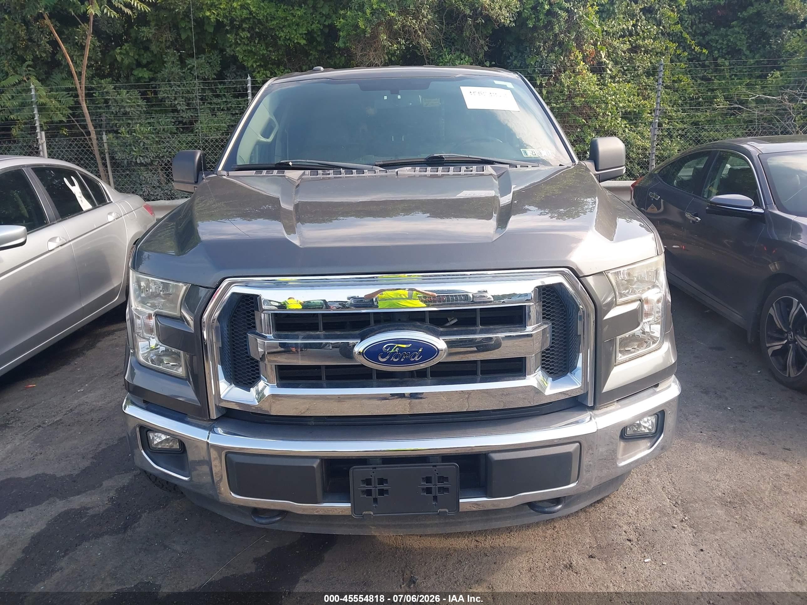 2015 Ford F150 Super Cab Gray vin: 1FTEX1EP0FKE08038