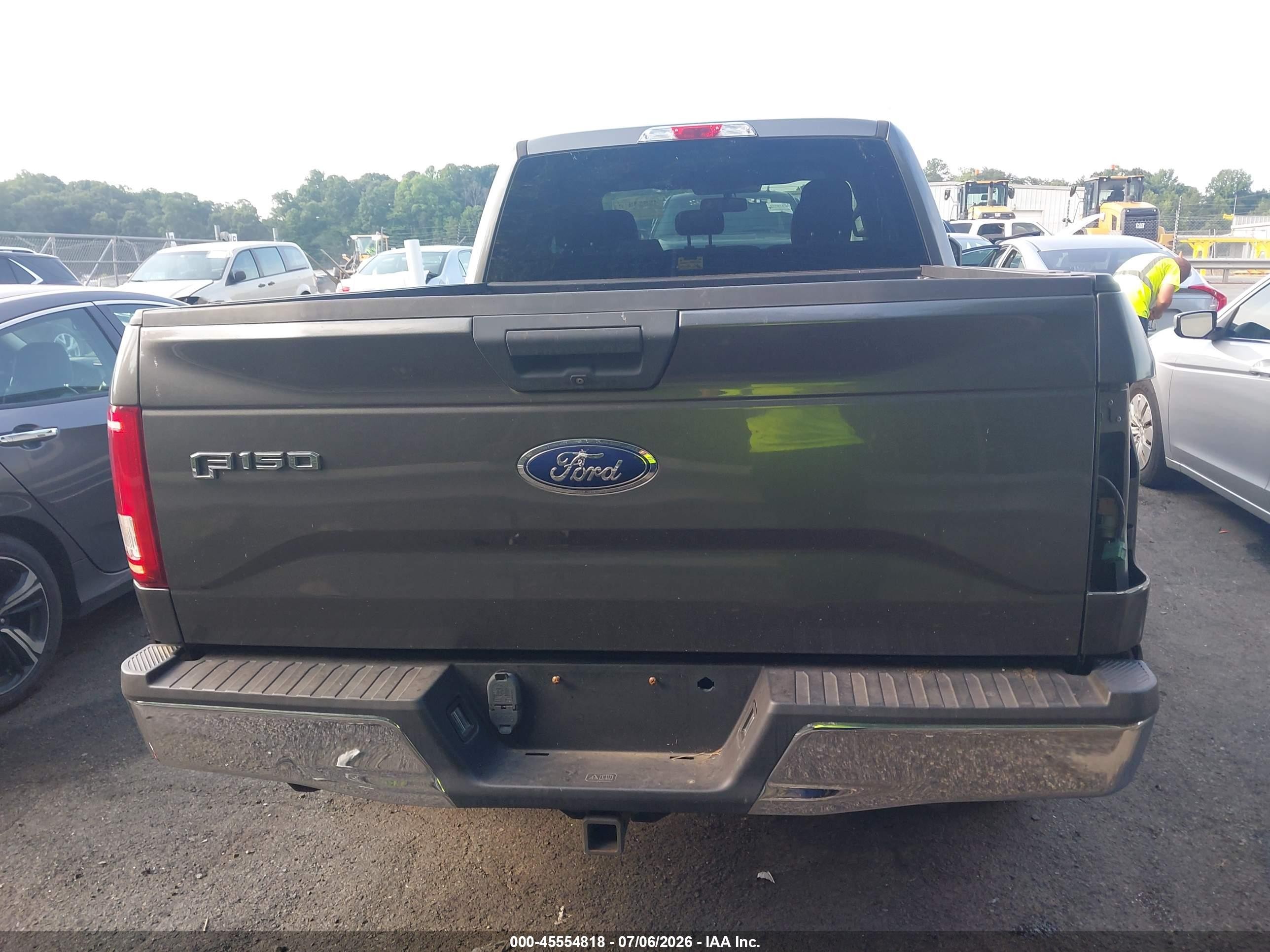 2015 Ford F150 Super Cab Gray vin: 1FTEX1EP0FKE08038