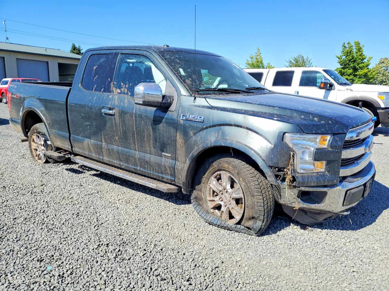 2015 Ford F150 Super Cab Green vin: 1FTEX1EP0FKE17547