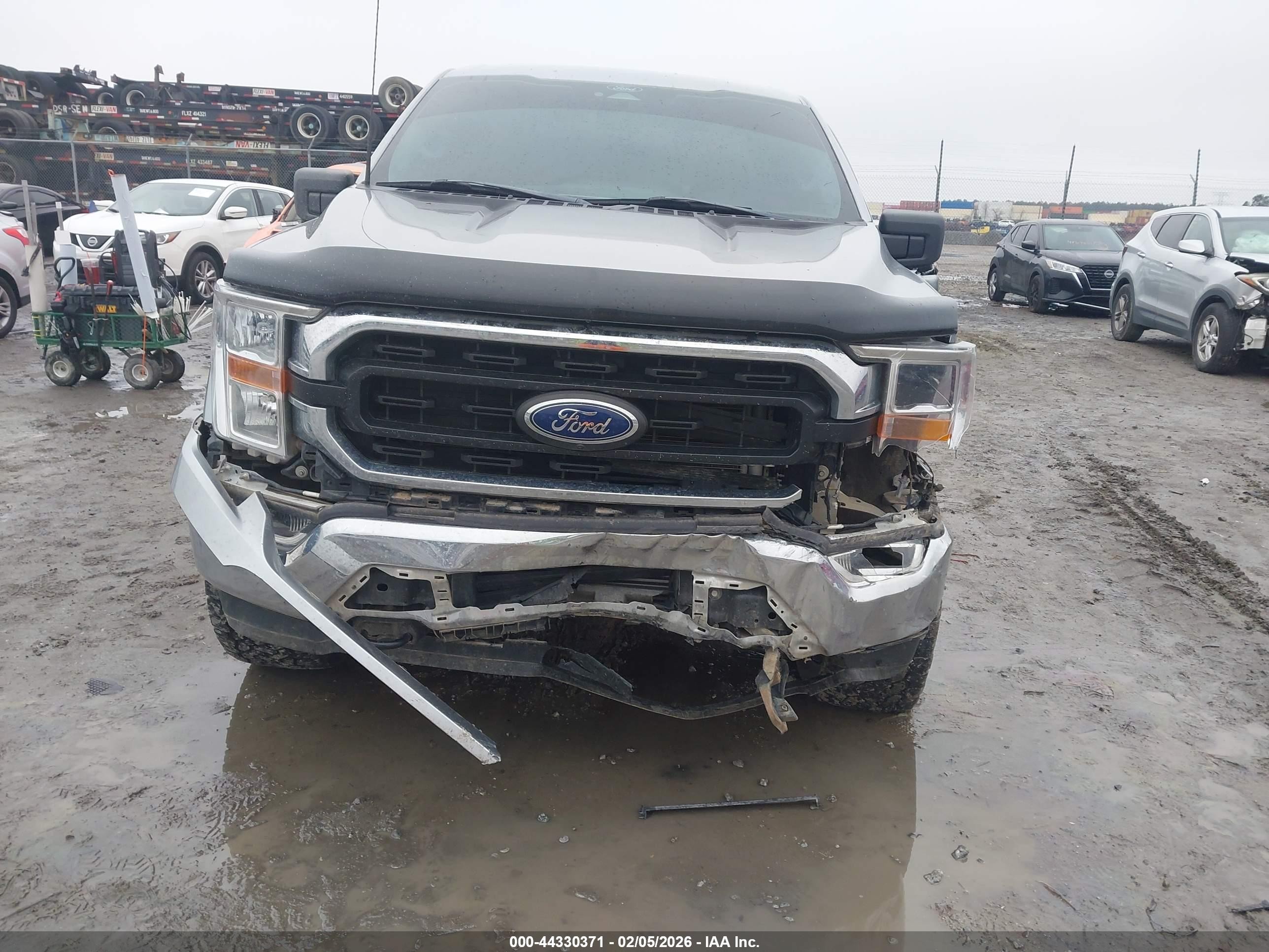 2022 Ford F-150 Xlt Gray vin: 1FTEX1EP0NKF30218