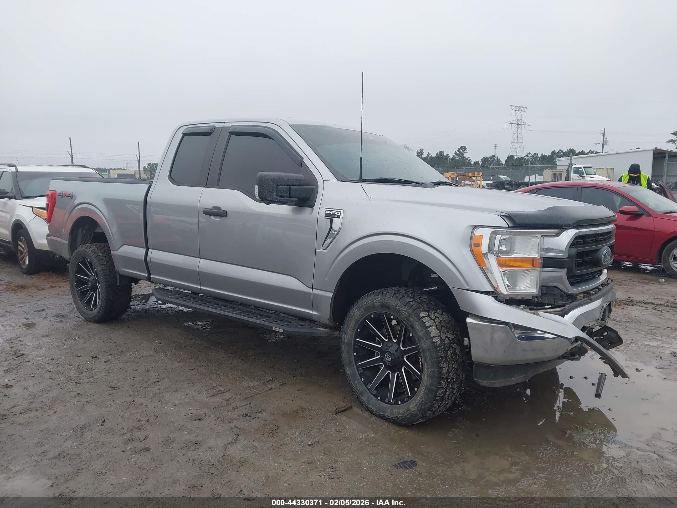 2022 Ford F-150 Xlt Gray vin: 1FTEX1EP0NKF30218