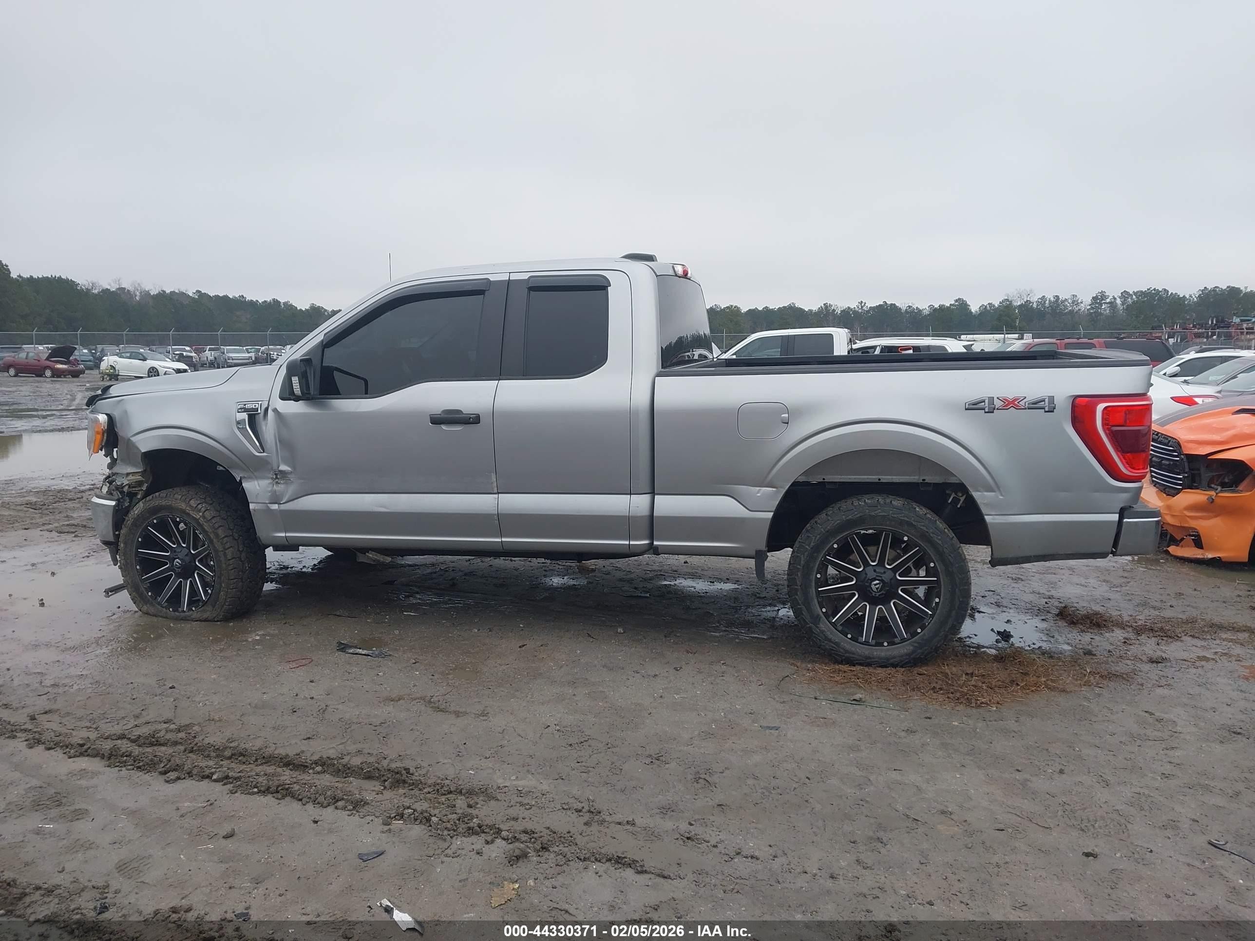 2022 Ford F-150 Xlt Gray vin: 1FTEX1EP0NKF30218