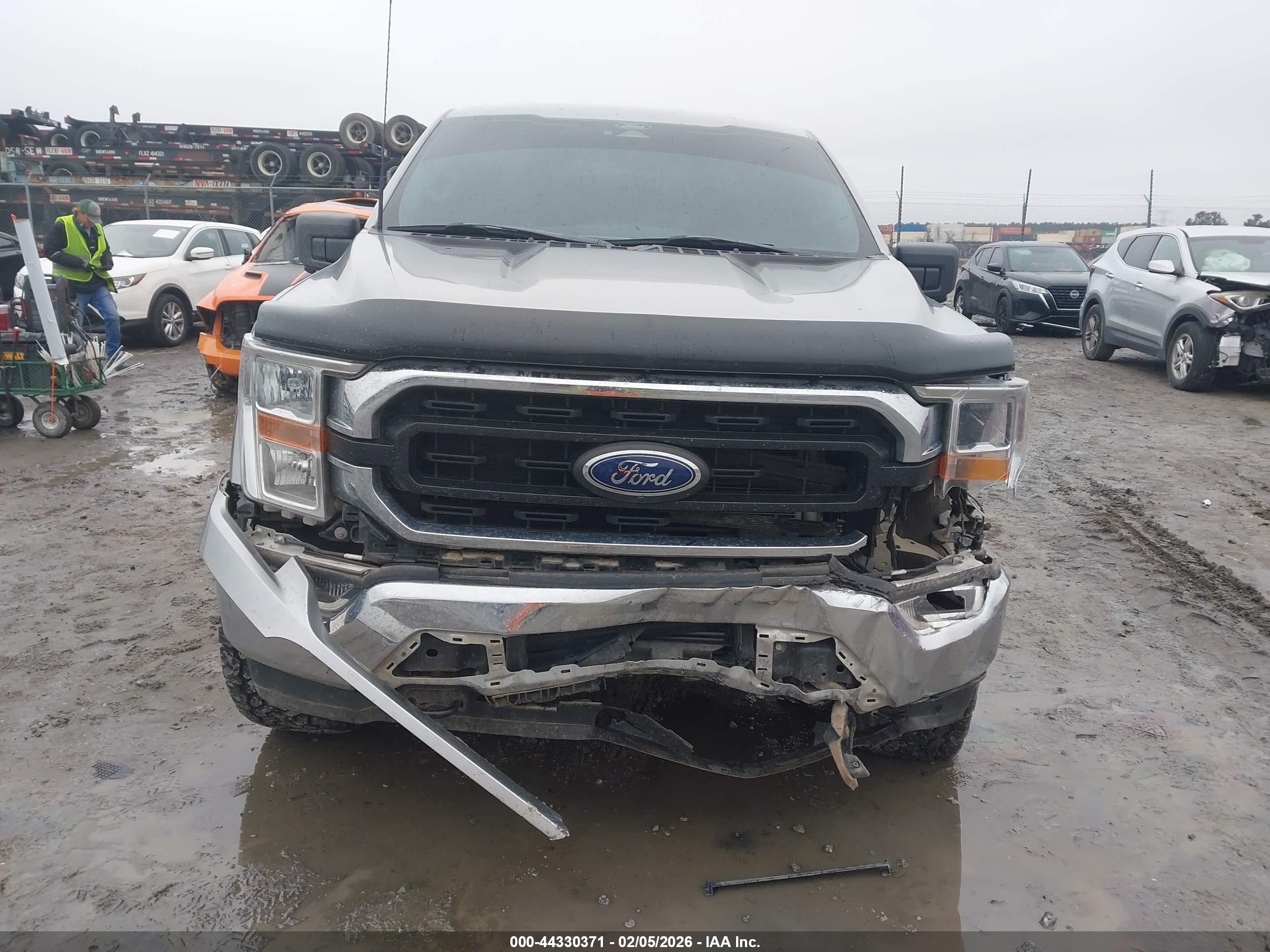 2022 Ford F-150 Xlt Gray vin: 1FTEX1EP0NKF30218