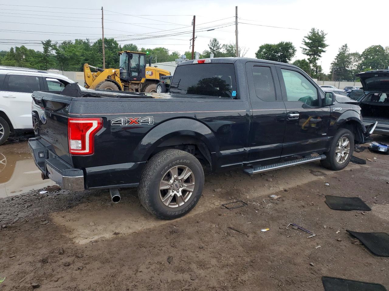 2015 Ford F150 Super Cab Black vin: 1FTEX1EP1FKE33157