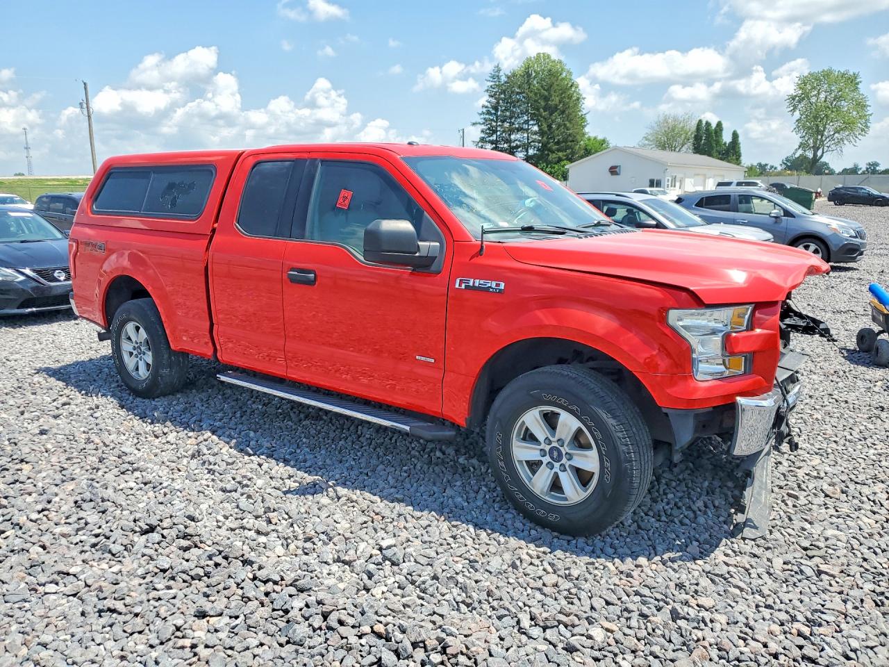 2015 Ford F150 Super Cab Красный vin: 1FTEX1EP1FKF14367