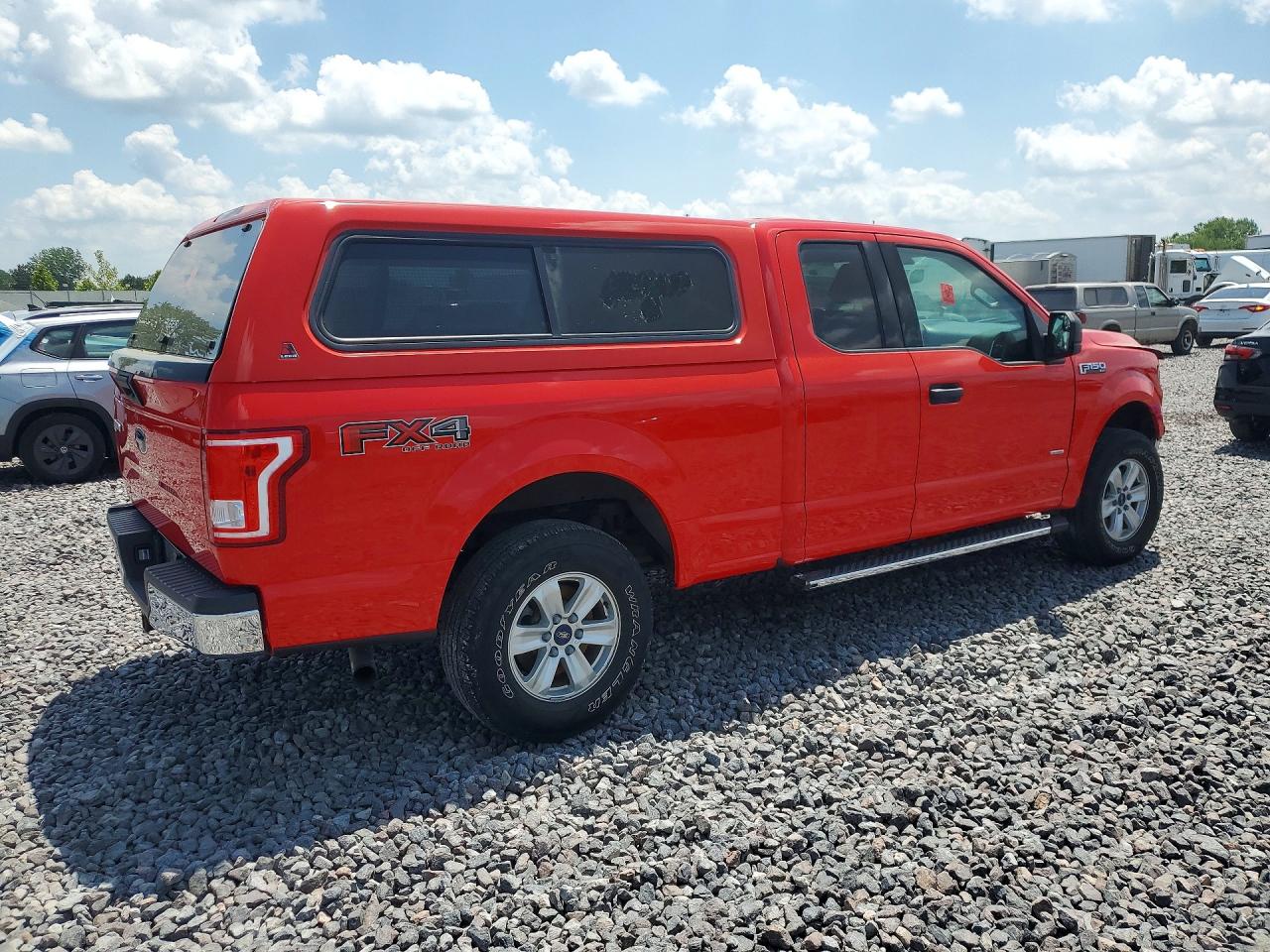 2015 Ford F150 Super Cab Красный vin: 1FTEX1EP1FKF14367