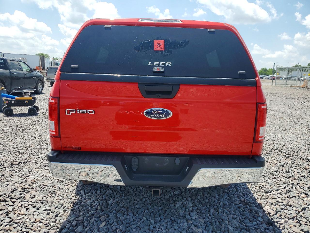 2015 Ford F150 Super Cab Красный vin: 1FTEX1EP1FKF14367