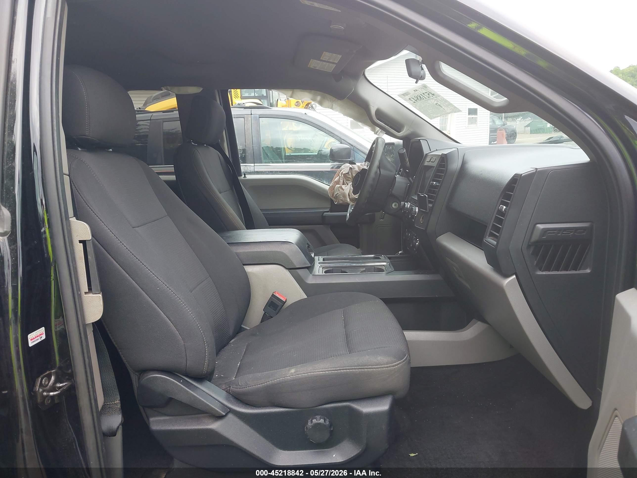 2018 Ford F-150 Xl Black vin: 1FTEX1EP1JFD81966