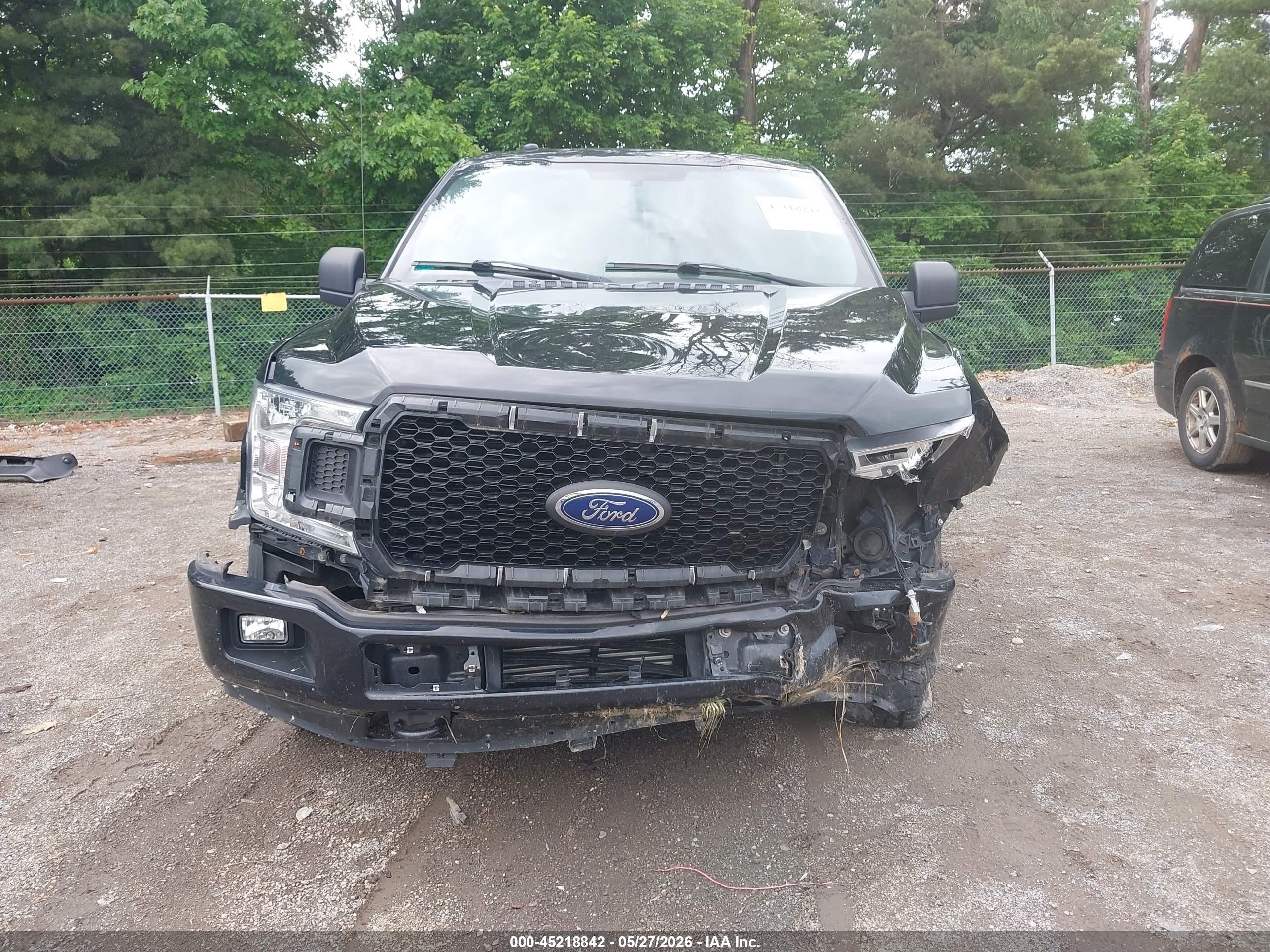 2018 Ford F-150 Xl Black vin: 1FTEX1EP1JFD81966