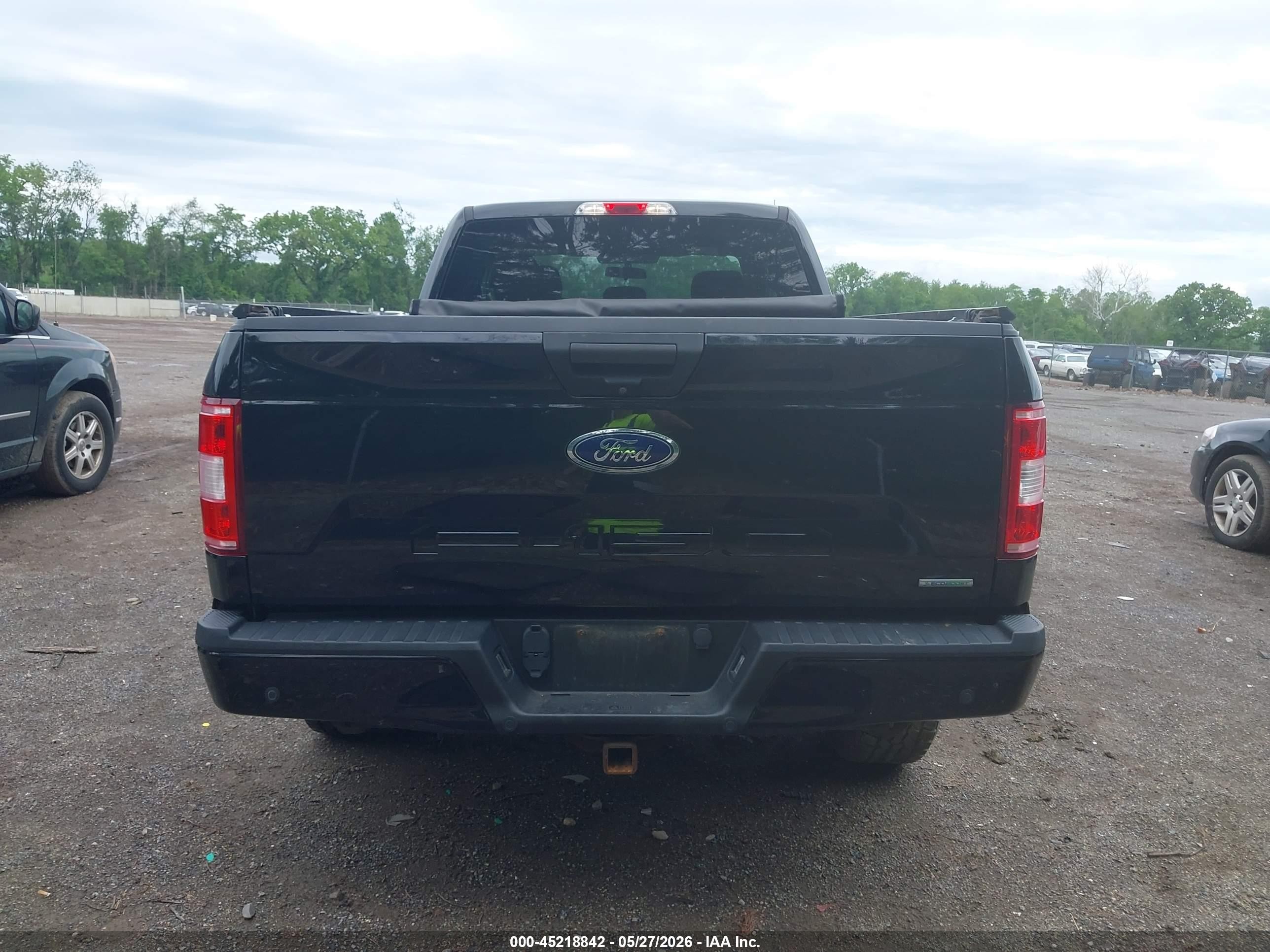 2018 Ford F-150 Xl Black vin: 1FTEX1EP1JFD81966