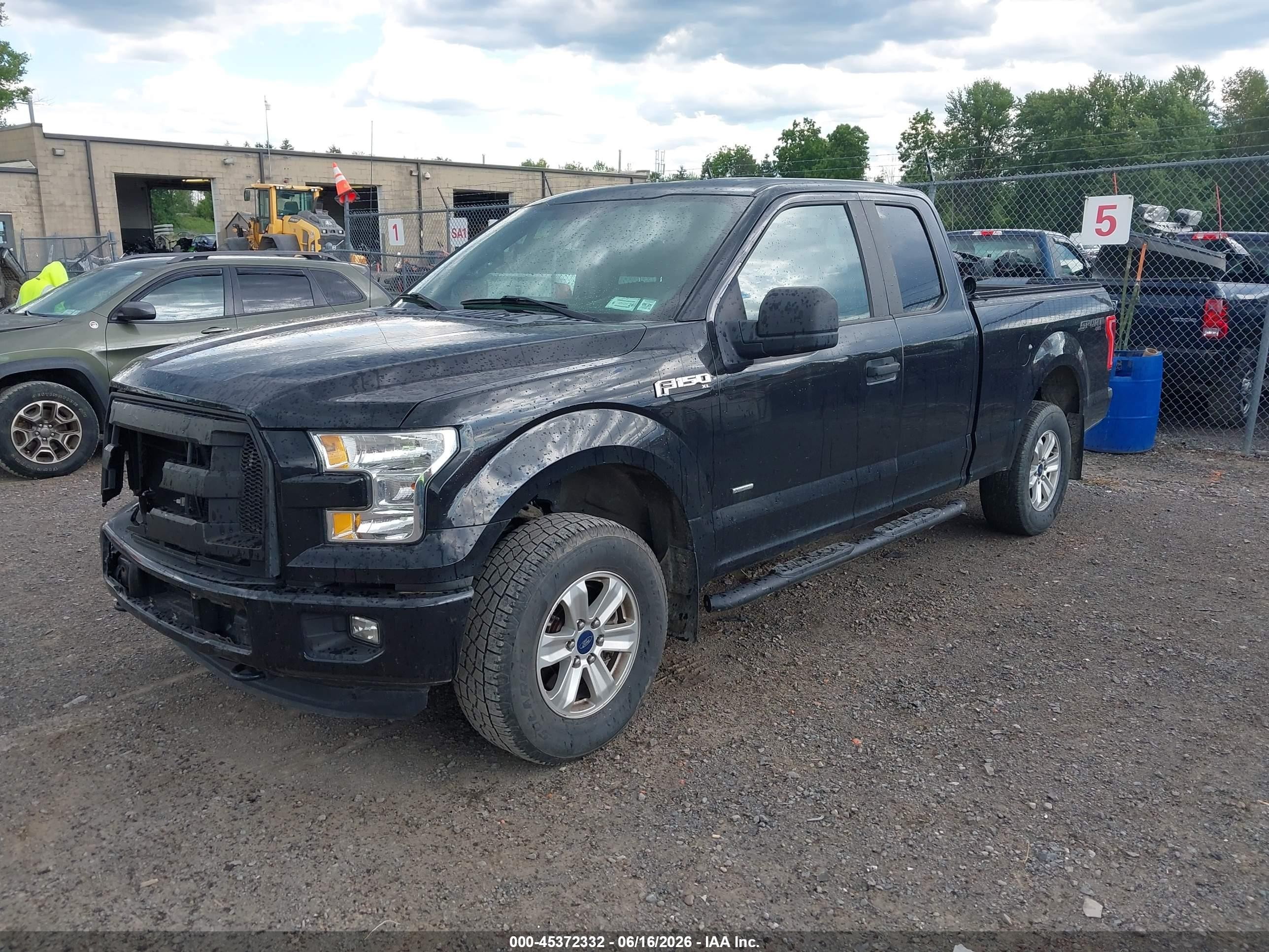 2015 Ford F-150 Xl Black vin: 1FTEX1EP2FFA18650