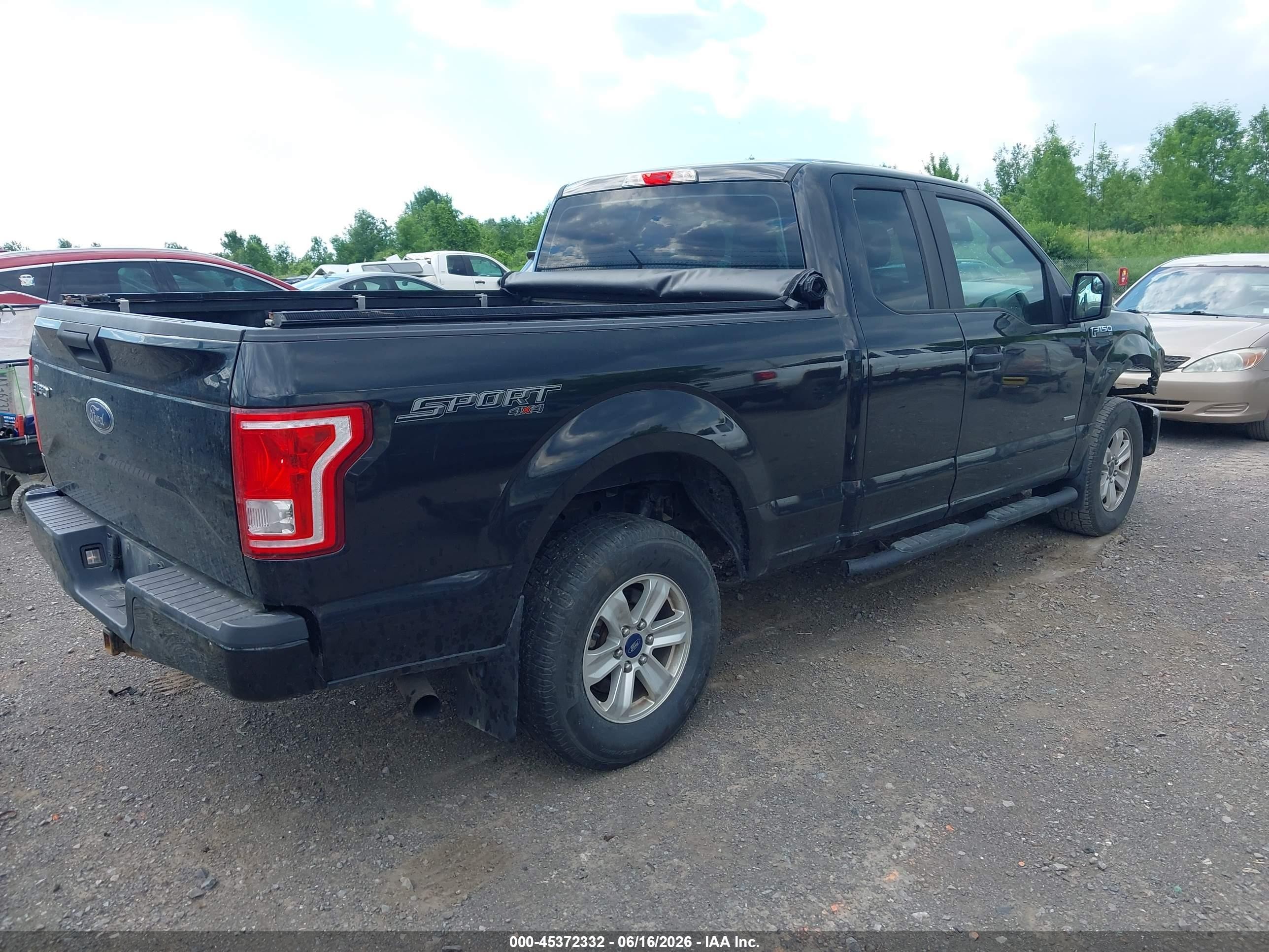 2015 Ford F-150 Xl Black vin: 1FTEX1EP2FFA18650