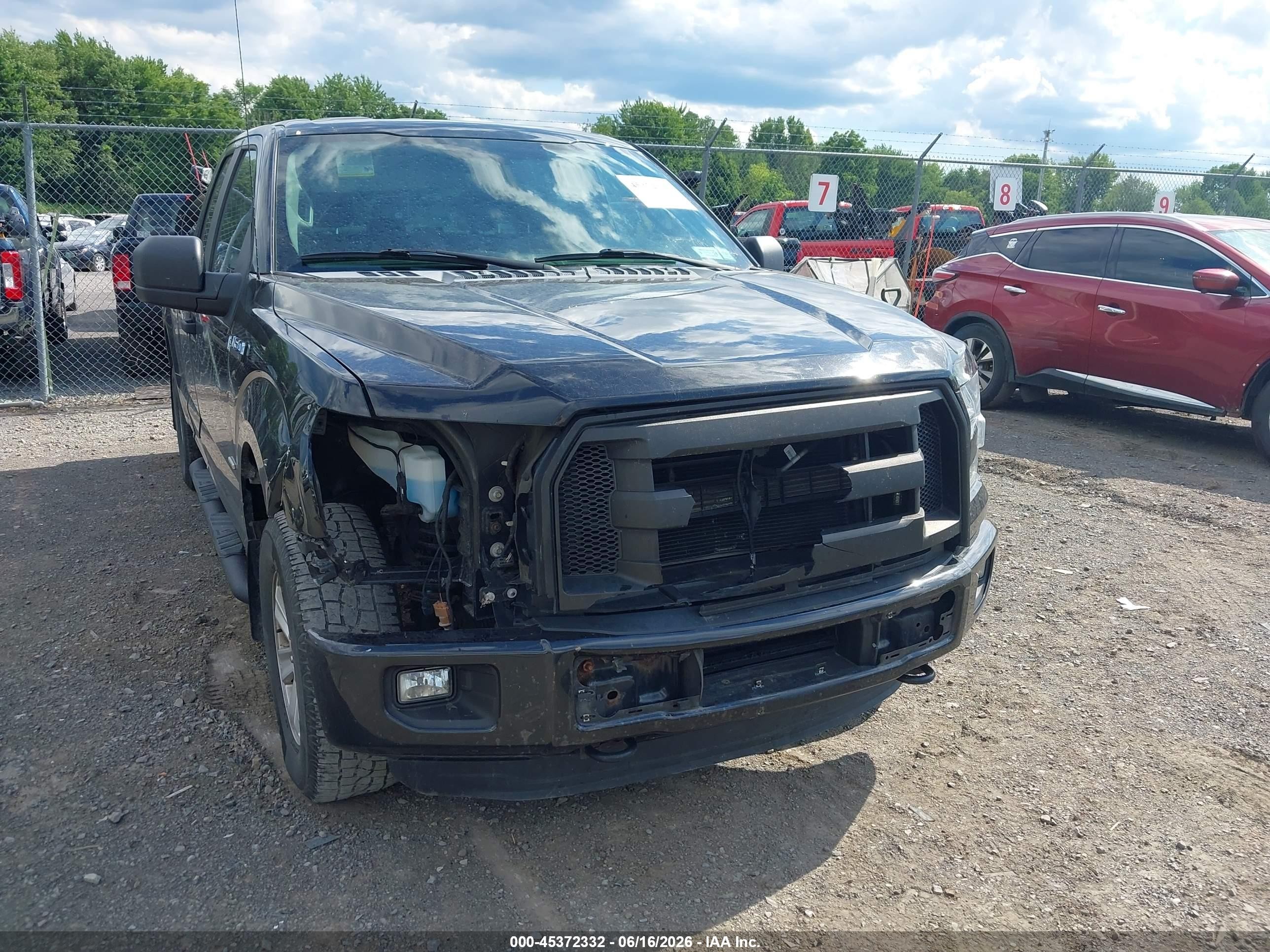 2015 Ford F-150 Xl Black vin: 1FTEX1EP2FFA18650