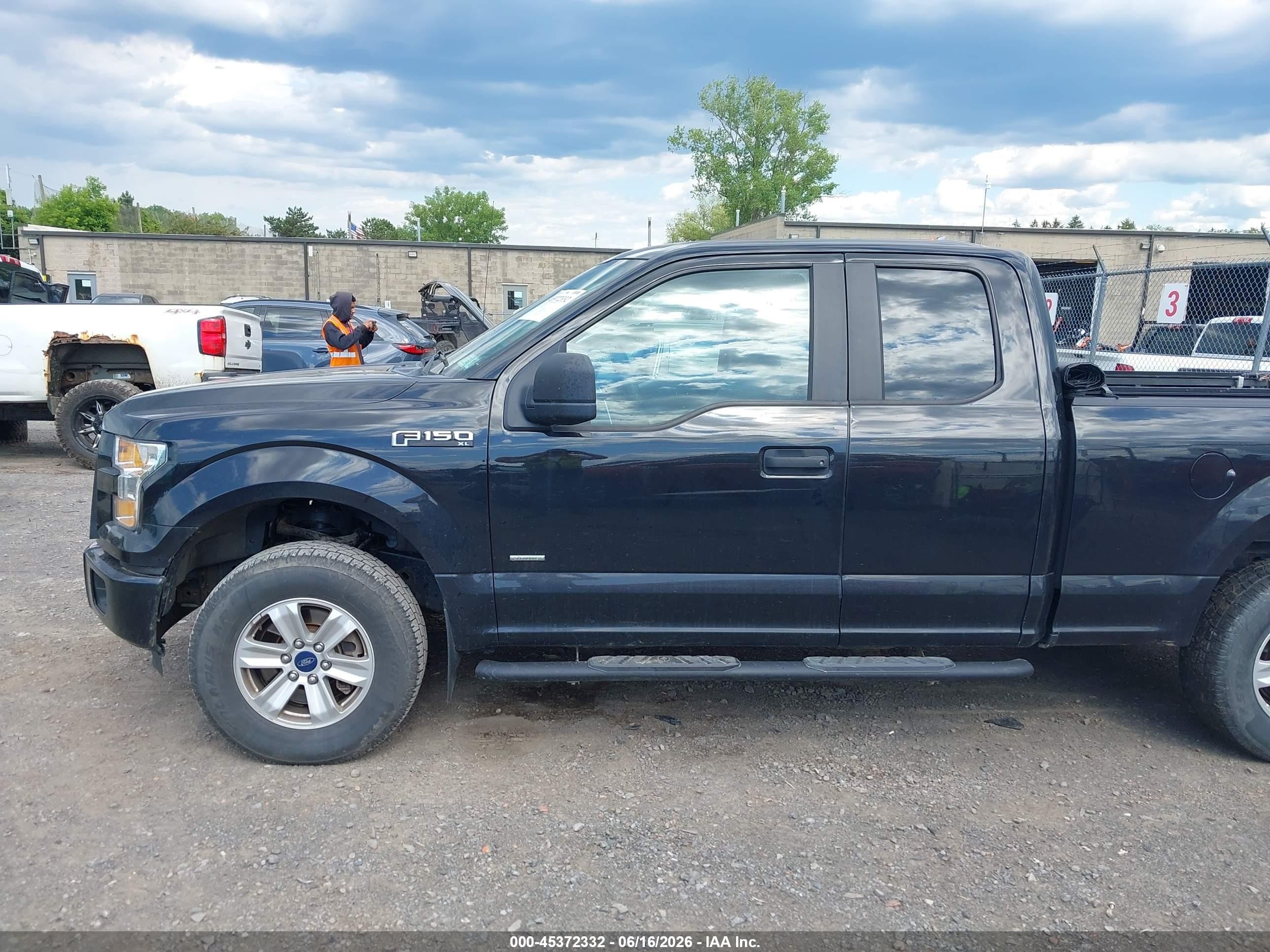2015 Ford F-150 Xl Black vin: 1FTEX1EP2FFA18650