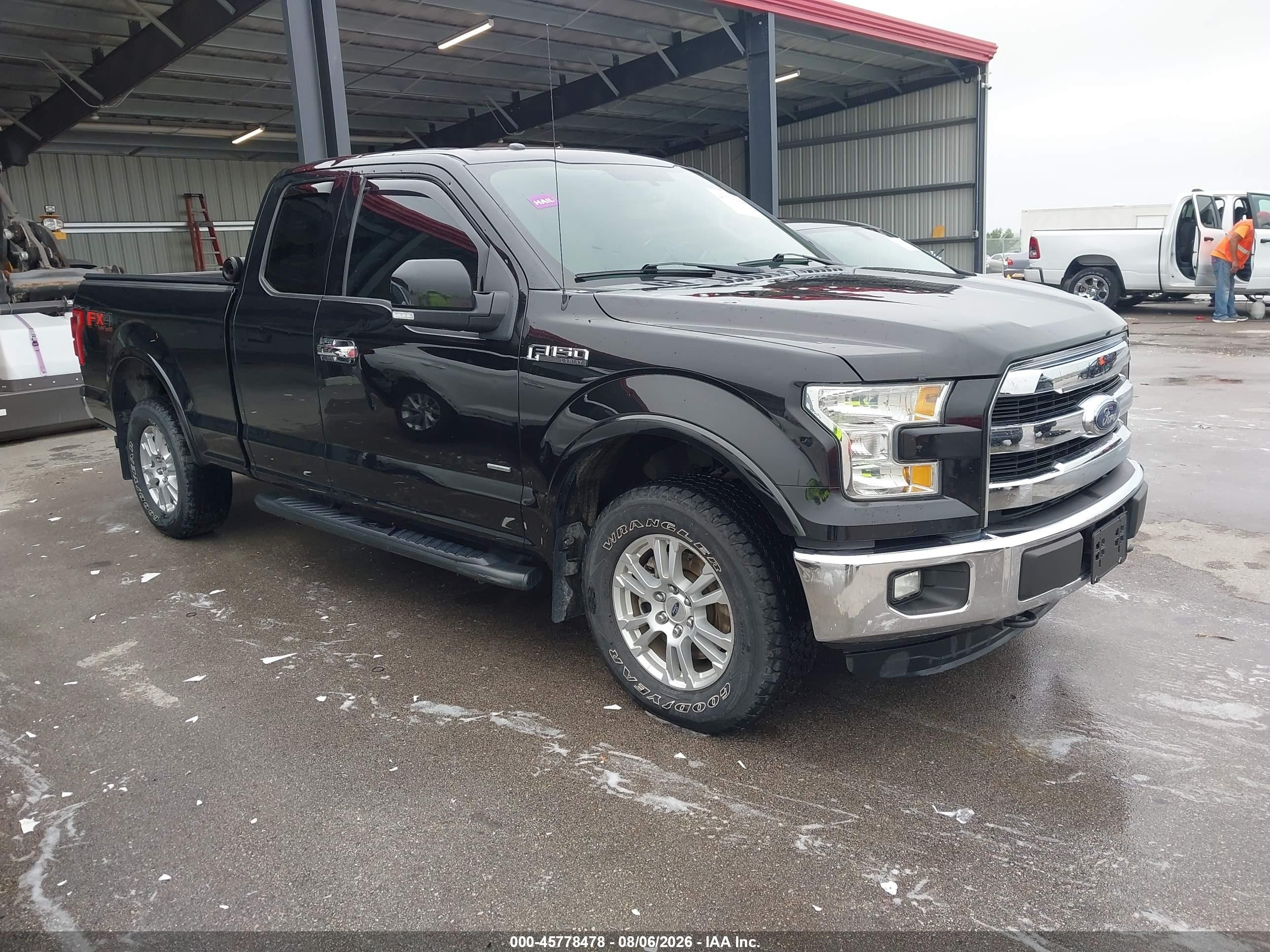 2015 Ford F-150 Lariat Black vin: 1FTEX1EP2FFA20205