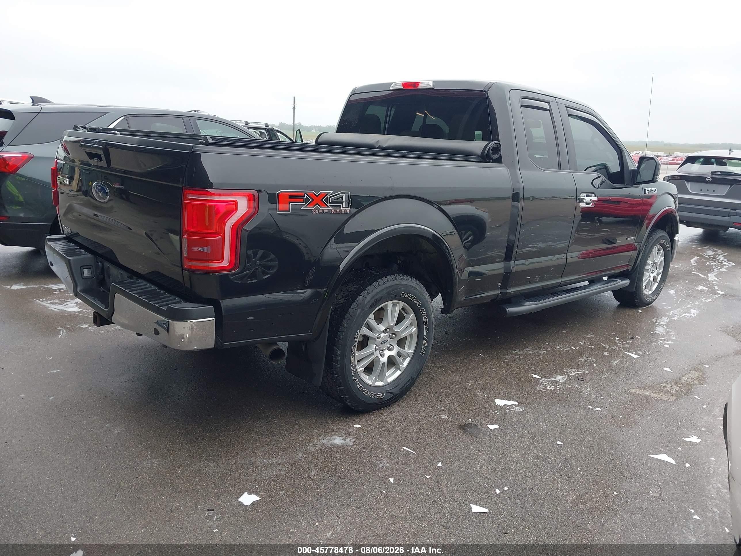 2015 Ford F-150 Lariat Черный vin: 1FTEX1EP2FFA20205