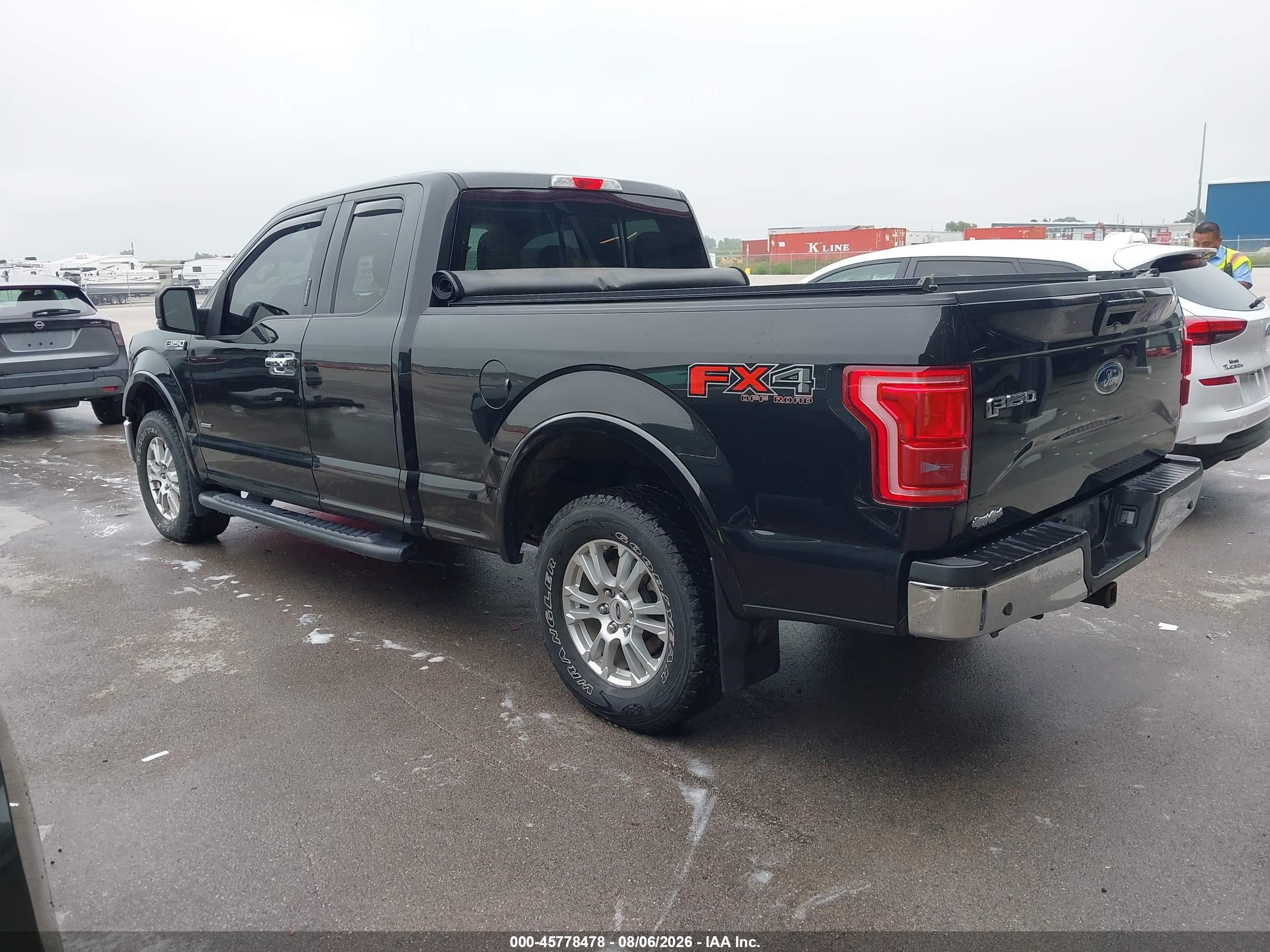 2015 Ford F-150 Lariat Черный vin: 1FTEX1EP2FFA20205