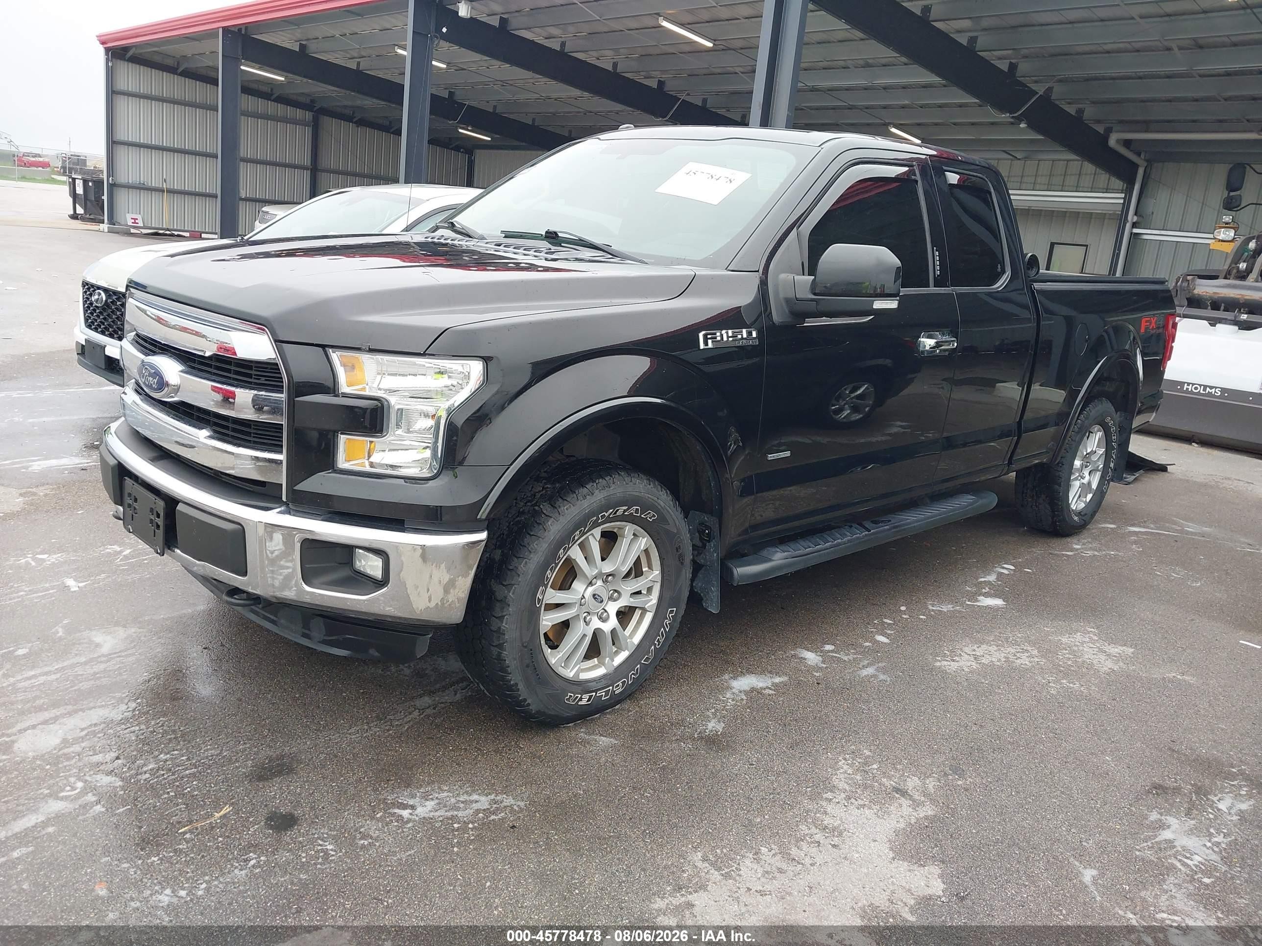 2015 Ford F-150 Lariat Черный vin: 1FTEX1EP2FFA20205