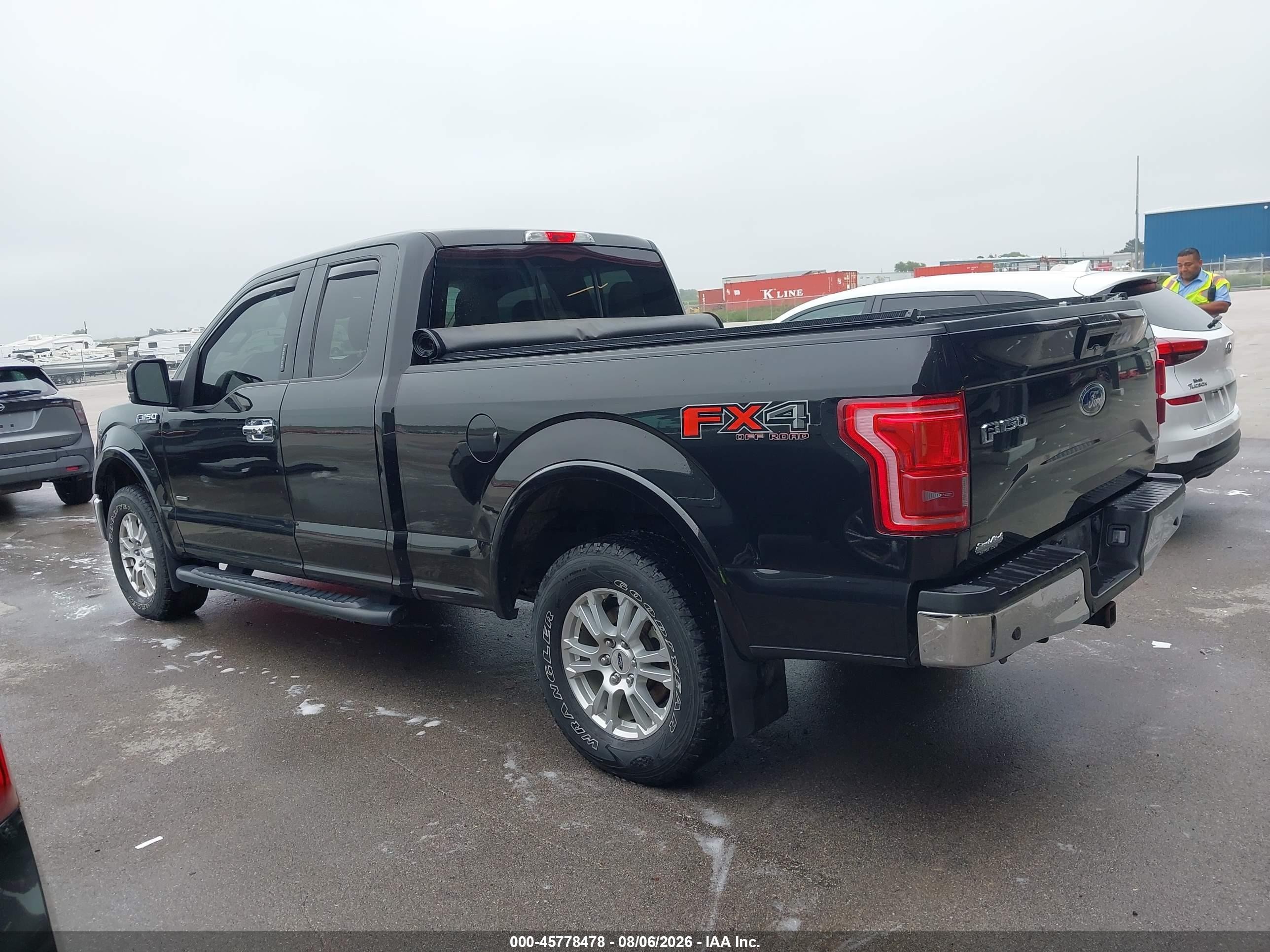 2015 Ford F-150 Lariat Черный vin: 1FTEX1EP2FFA20205