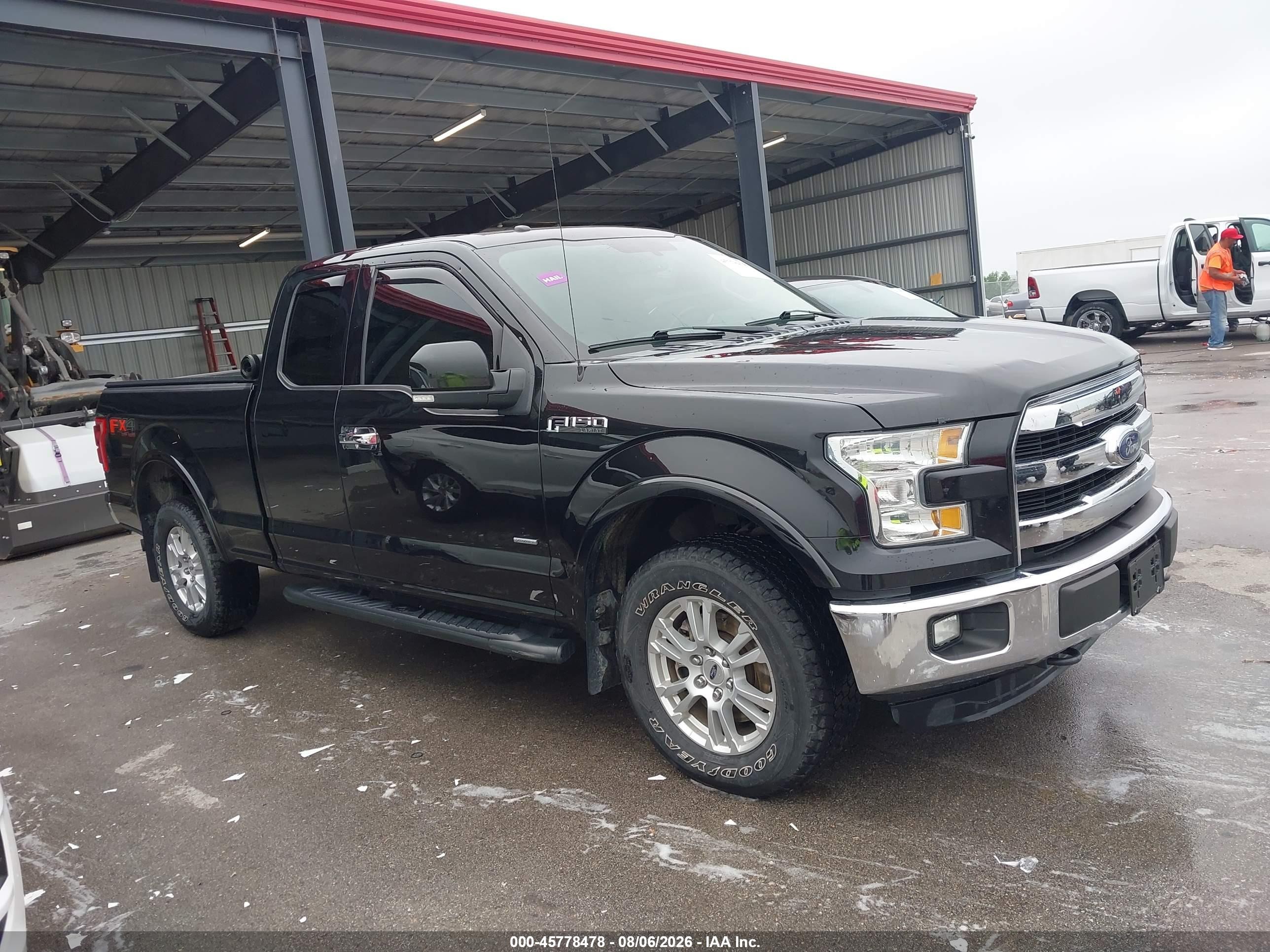 2015 Ford F-150 Lariat Черный vin: 1FTEX1EP2FFA20205